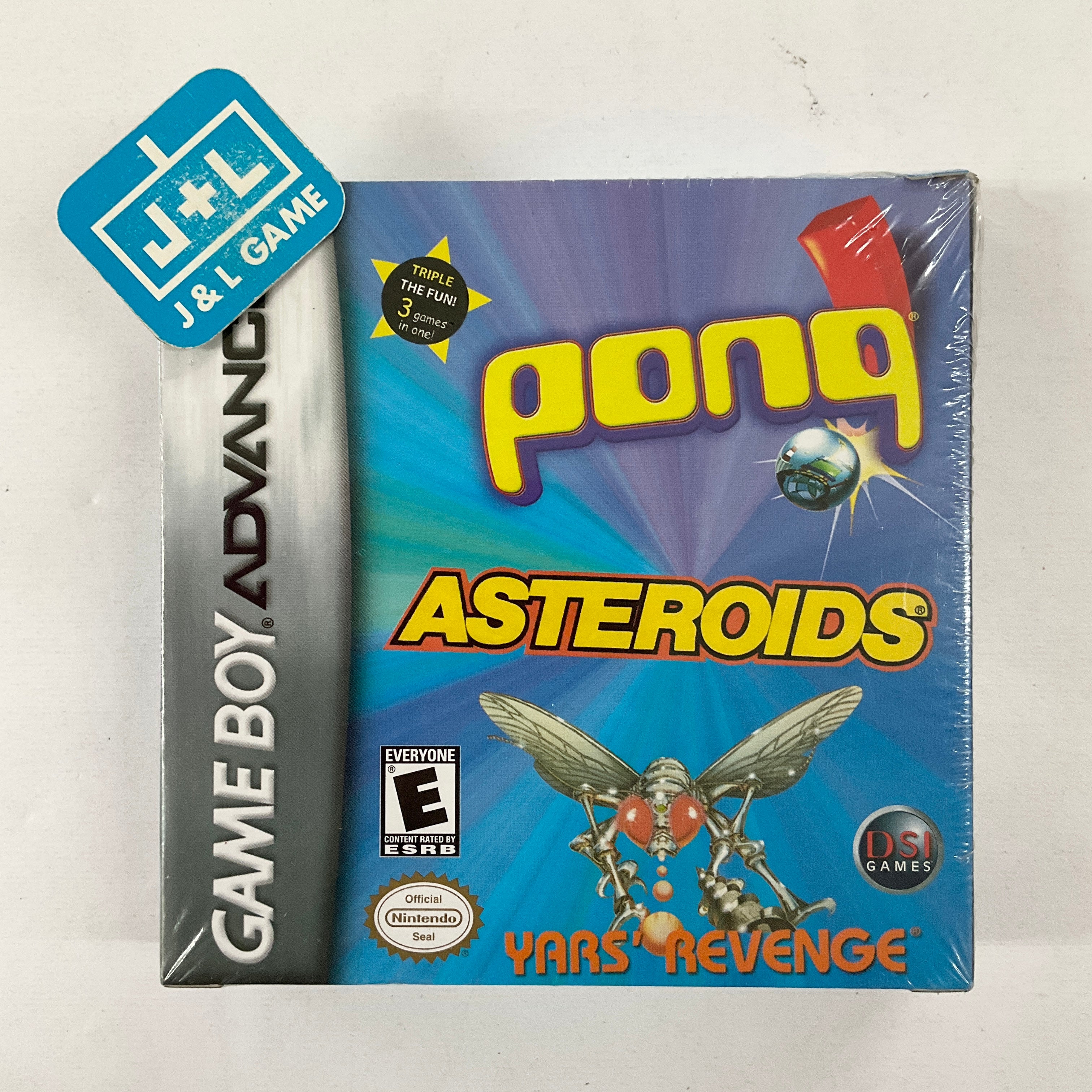 Pong / Asteroids / Yars' Revenge - (GBA) Game Boy Advance Video Games DSI Games
