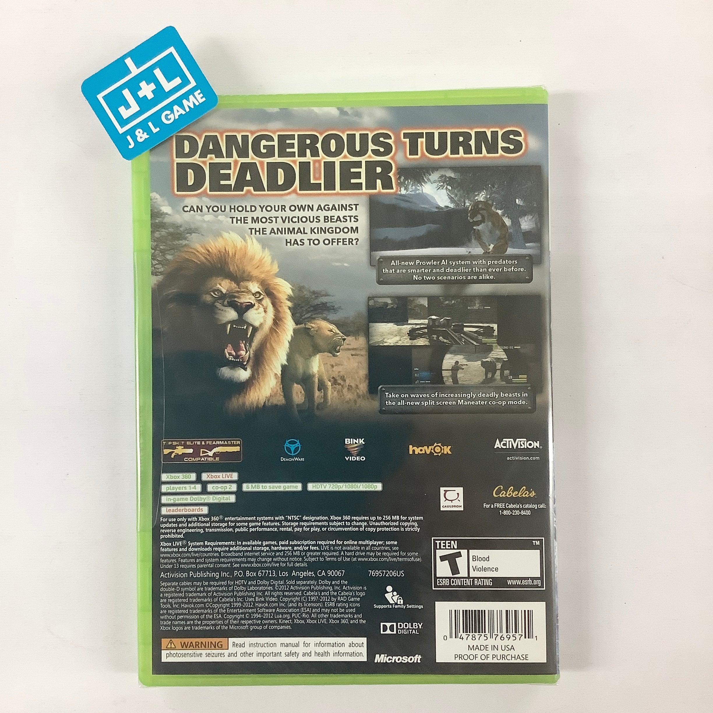 Cabela's Dangerous Hunts 2013 - Xbox 360 Video Games Activision   
