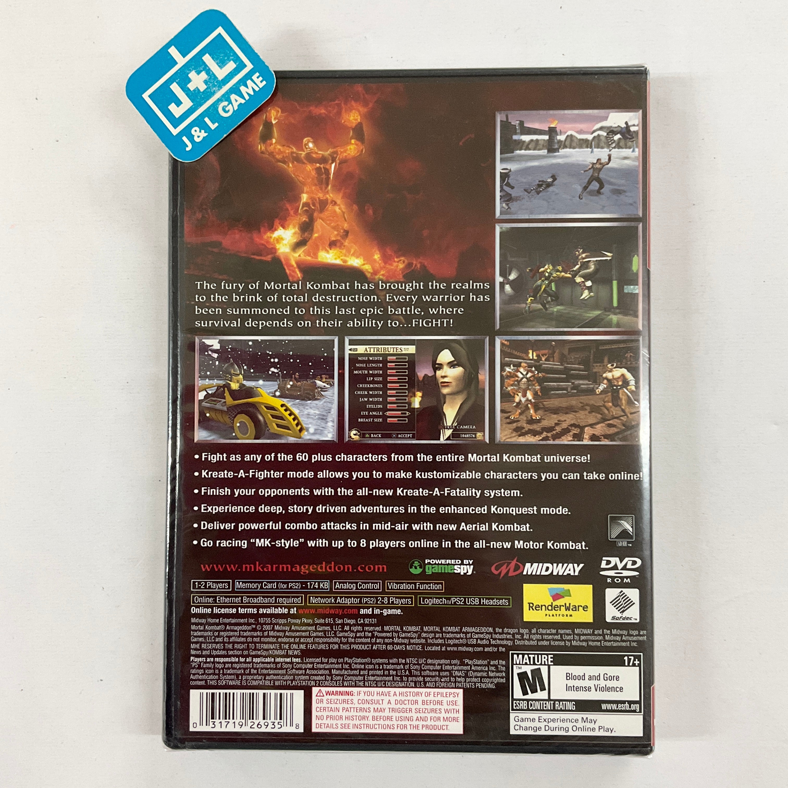 Mortal Kombat: Armageddon (Greatest Hits) - (PS2) PlayStation 2 Video Games Midway   