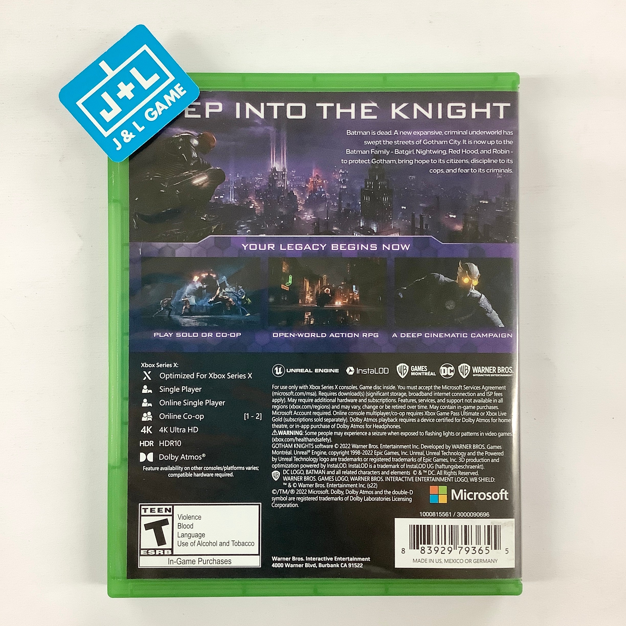 Gotham Knights - (XSX) Xbox Series X [Pre-Owned] Video Games Warner Bros. Interactive Entertainment   