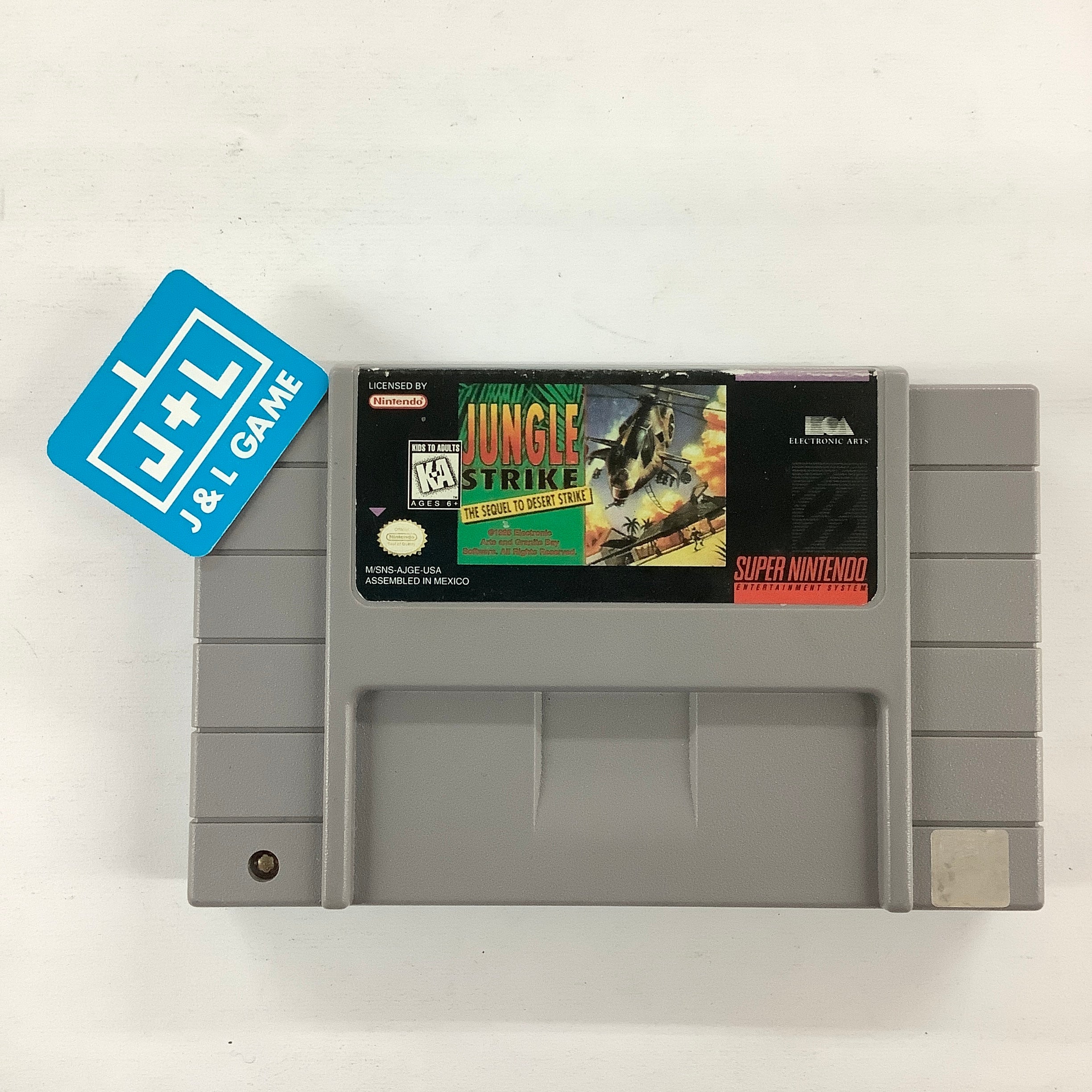 Jungle Strike - (SNES) Super Nintendo [Pre-Owned] Video Games Electronic Arts   