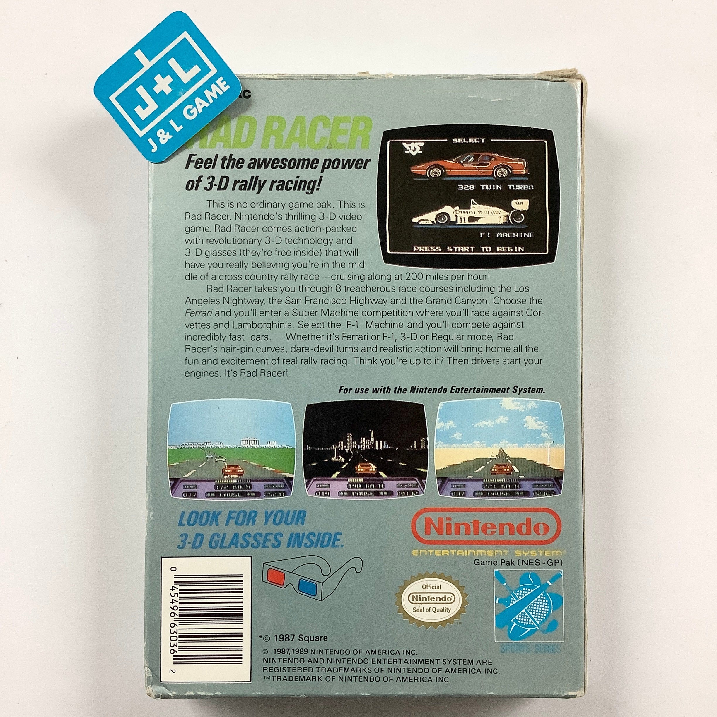 Rad Racer - (NES) Nintendo Entertainment System [Pre-Owned] Video Games Nintendo   