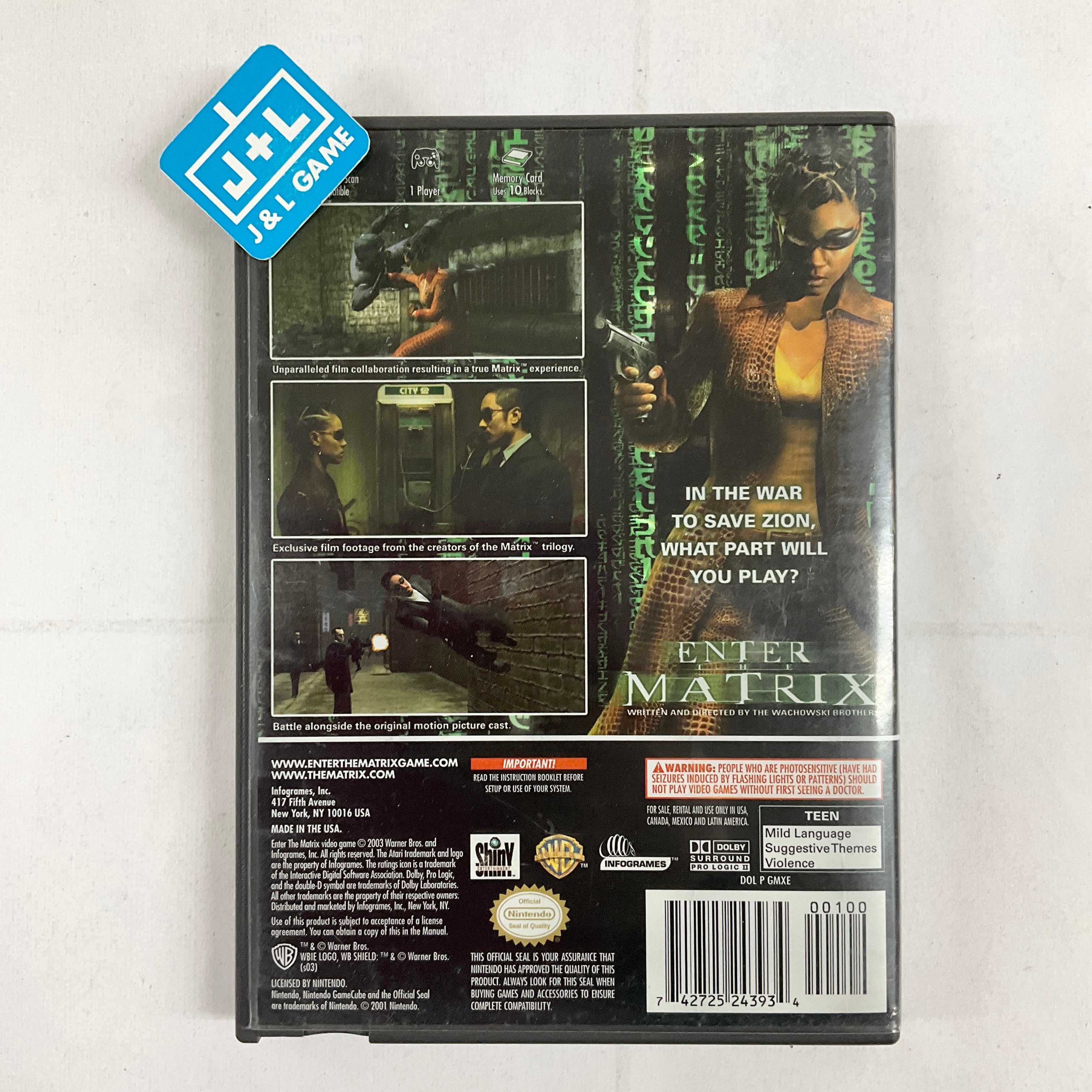 Enter the Matrix - (GC) GameCube [Pre-Owned] Video Games Atari SA   