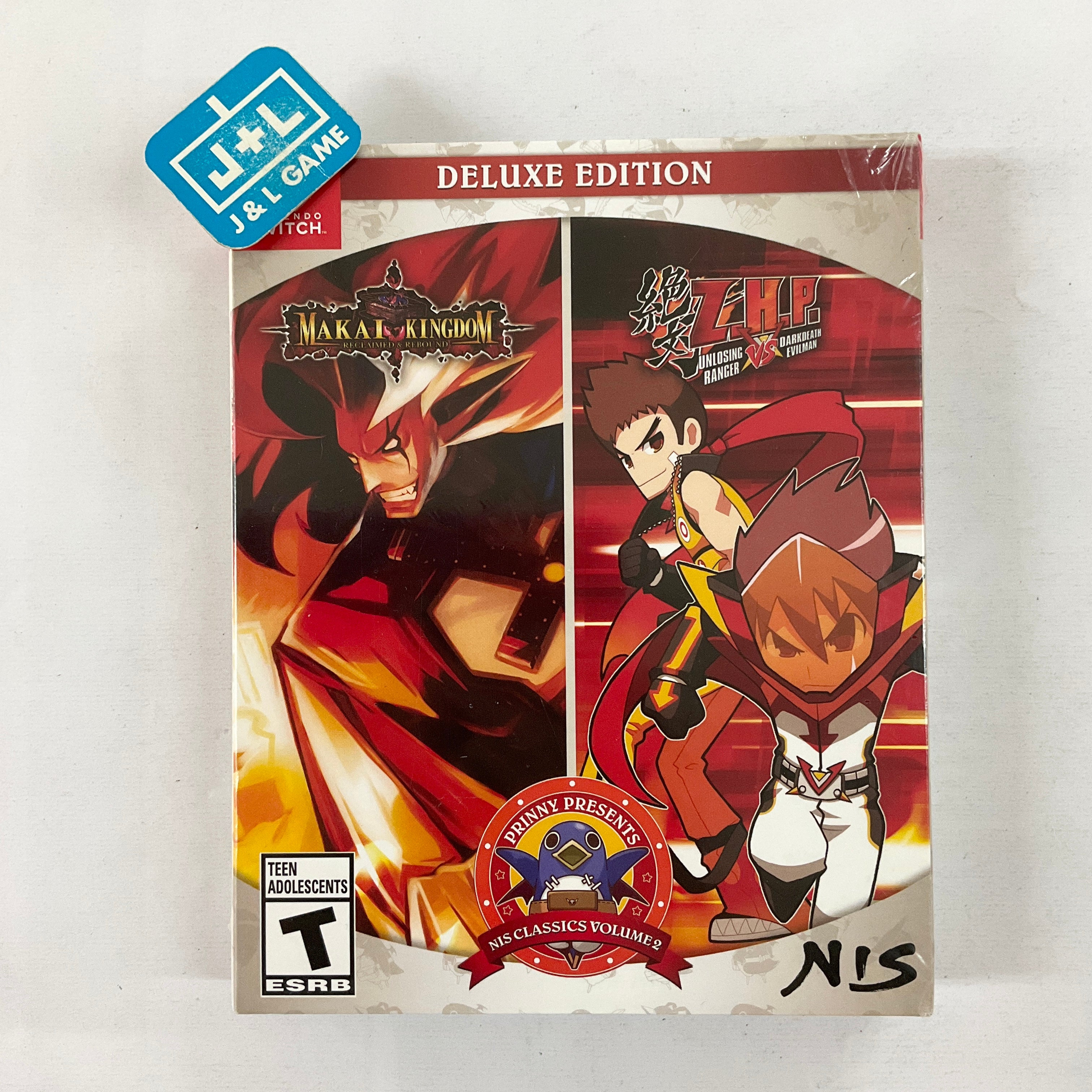Prinny Presents NIS Classics Volume 2: Makai Kingdom: Reclaimed and Rebound / ZHP: Unlosing Ranger vs. Darkdeath Evilman Deluxe Edition - (NSW) Nintendo Switch Video Games NIS America