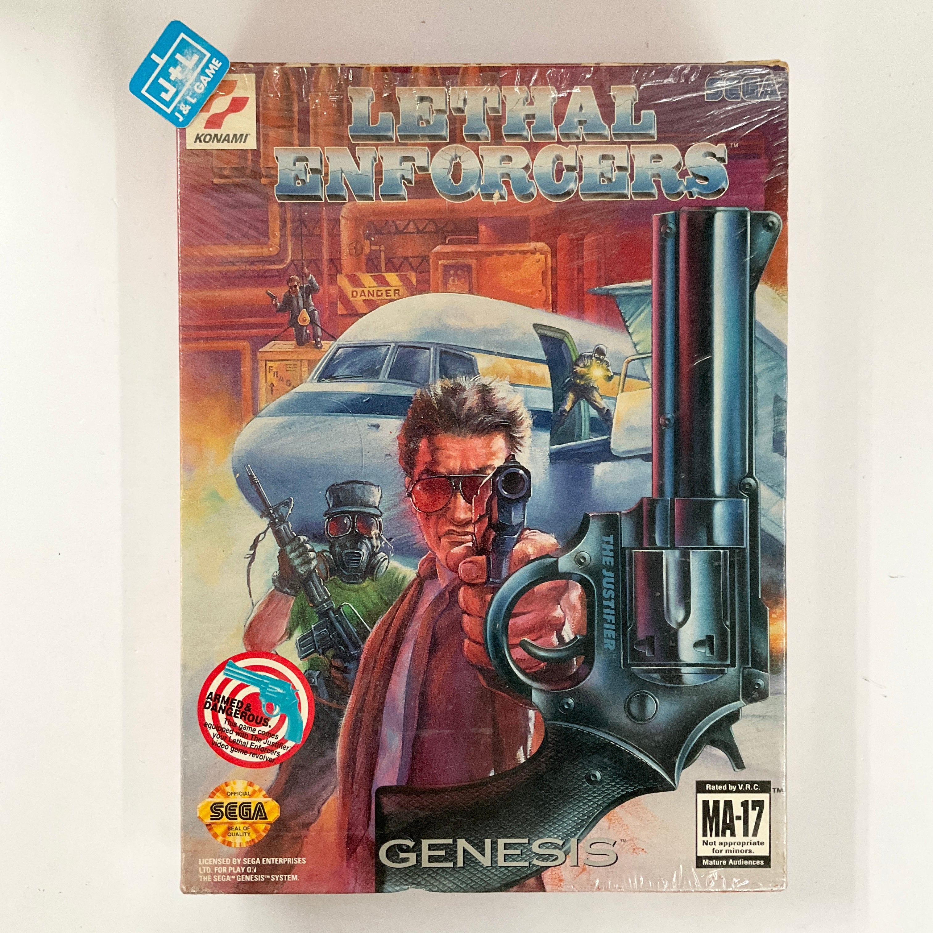 Lethal Enforcers - (SG) SEGA Genesis [Pre-Owned] Video Games Konami   