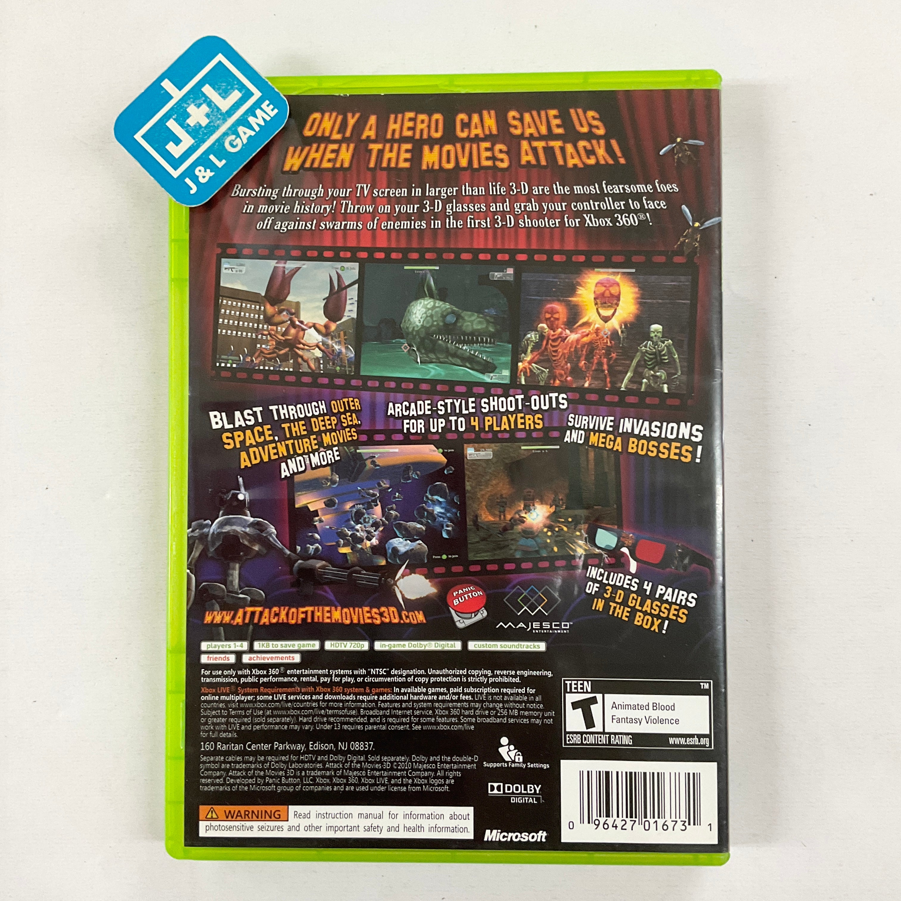 Attack of the Movies 3D - Xbox 360 [Pre-Owned]