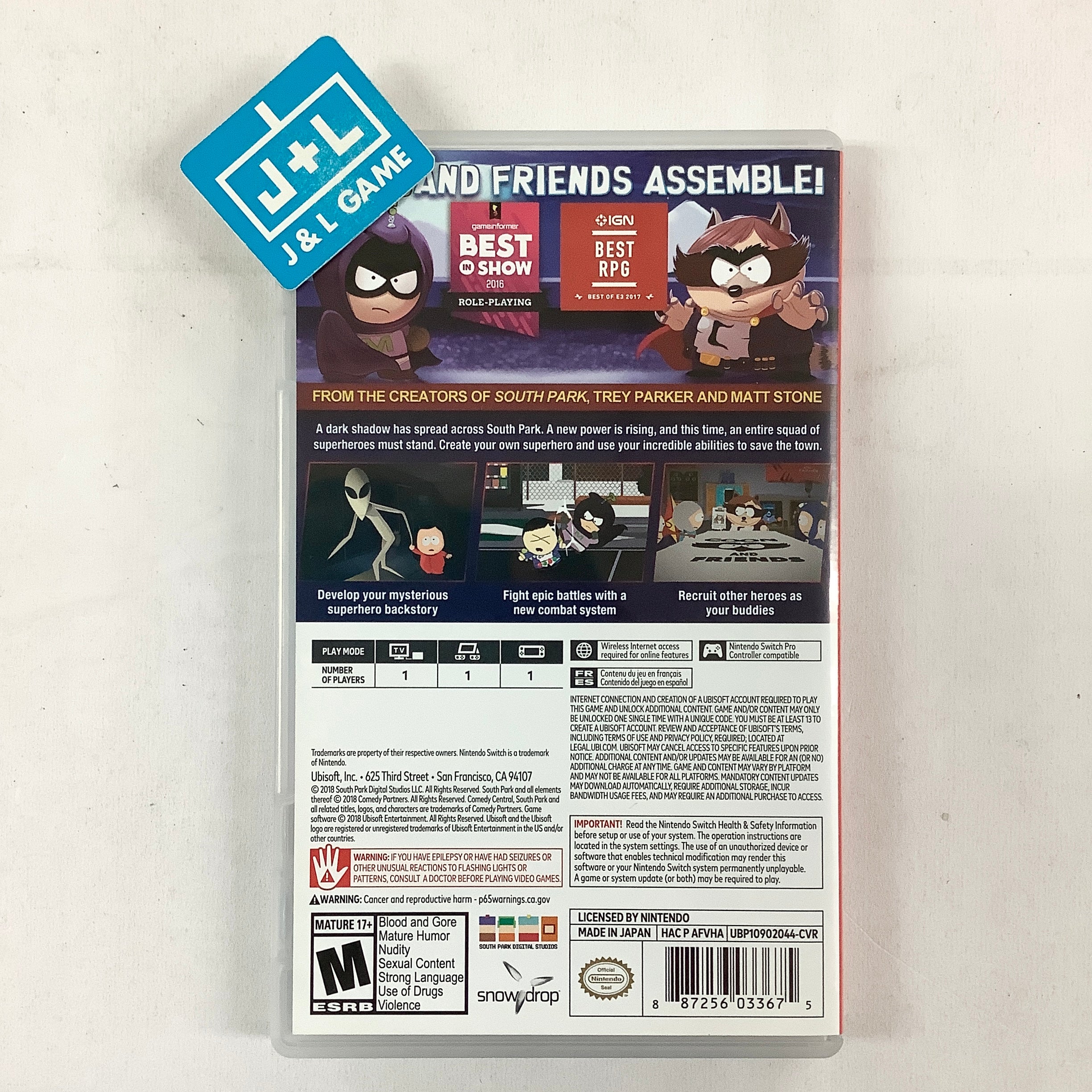 South Park: The Fractured But Whole - (NSW) Nintendo Switch [Pre-Owned] Video Games Ubisoft   