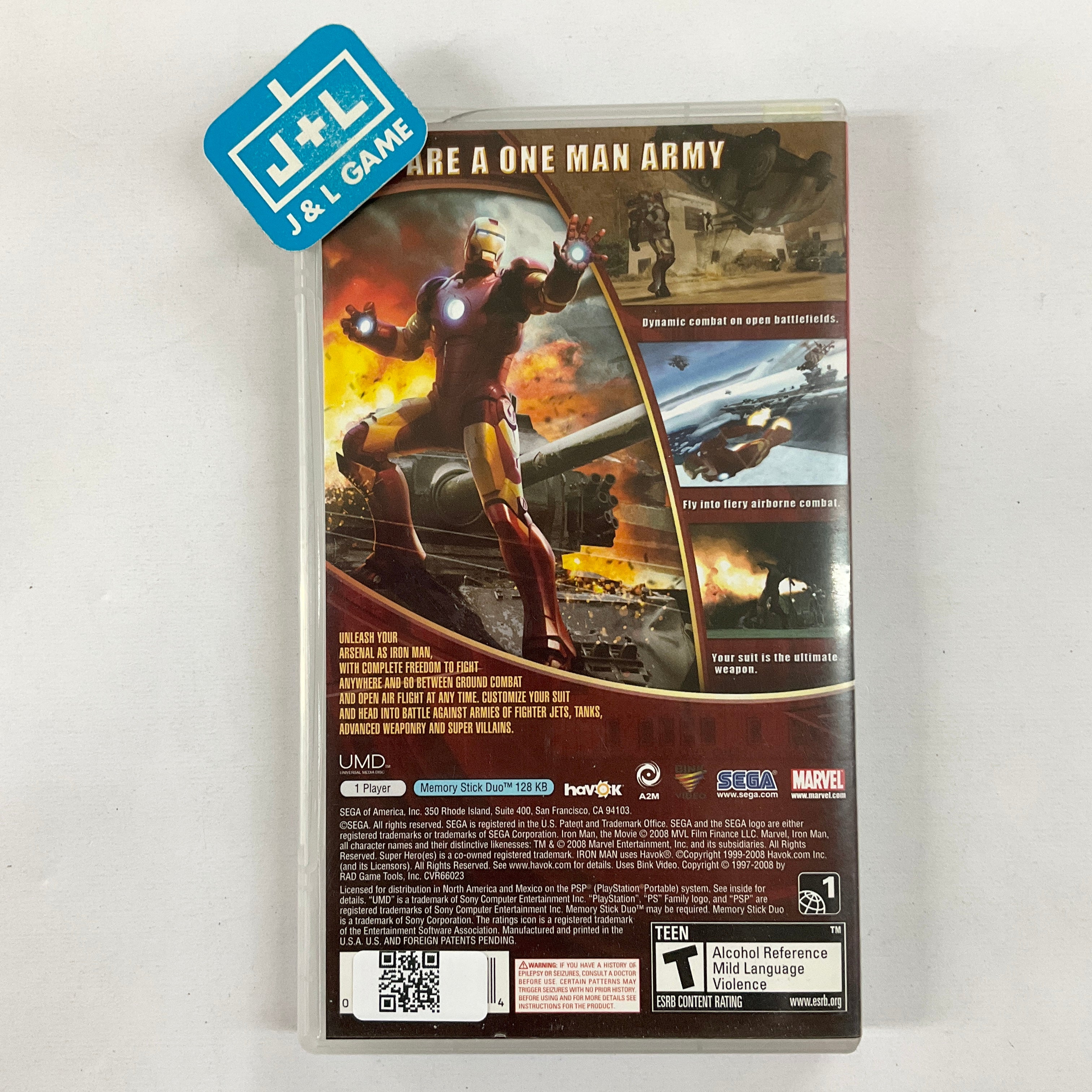 Iron Man (Greatest Hits) - Sony PSP [Pre-Owned] Video Games Sega   