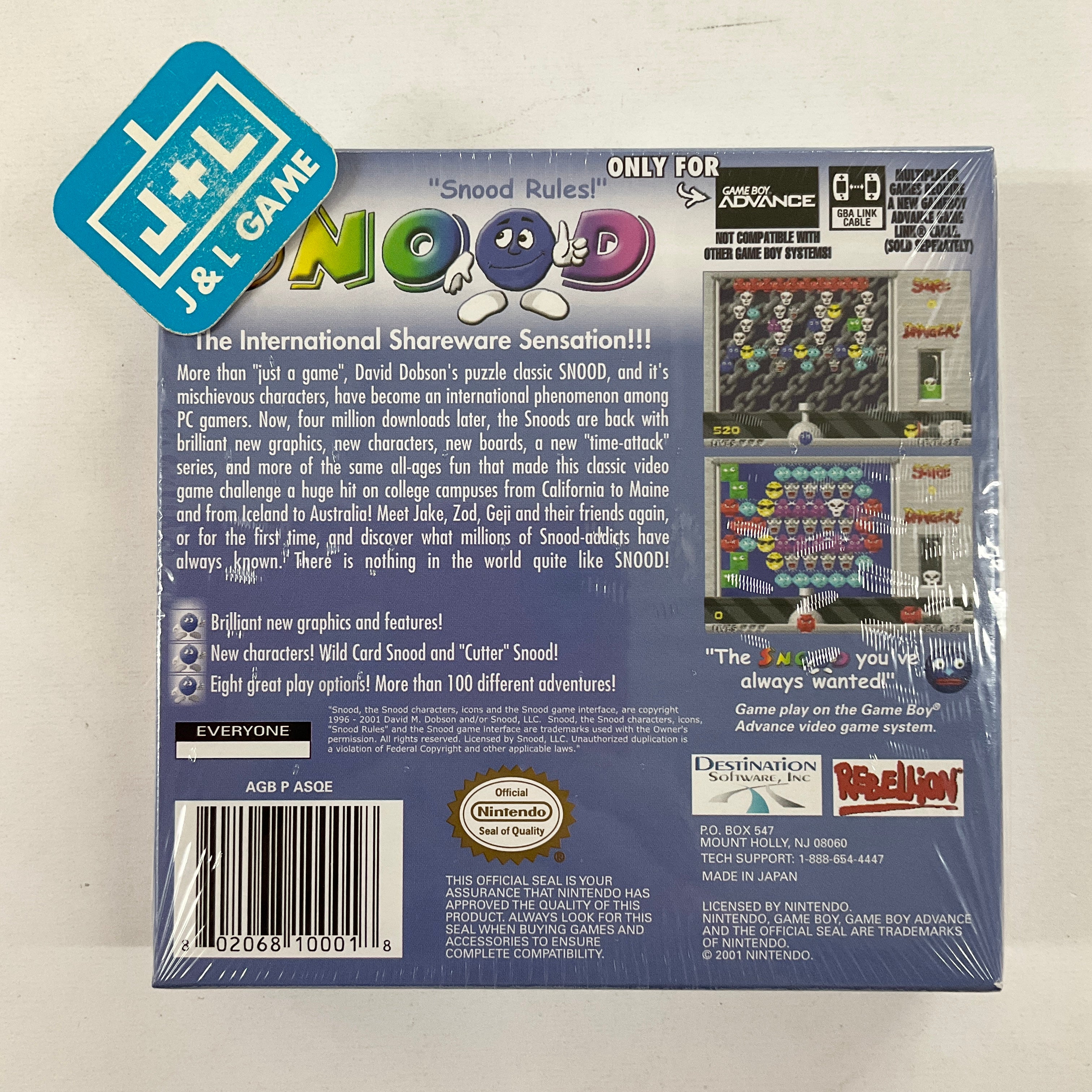 Snood - (GBA) Game Boy Advance Video Games Destination Software   