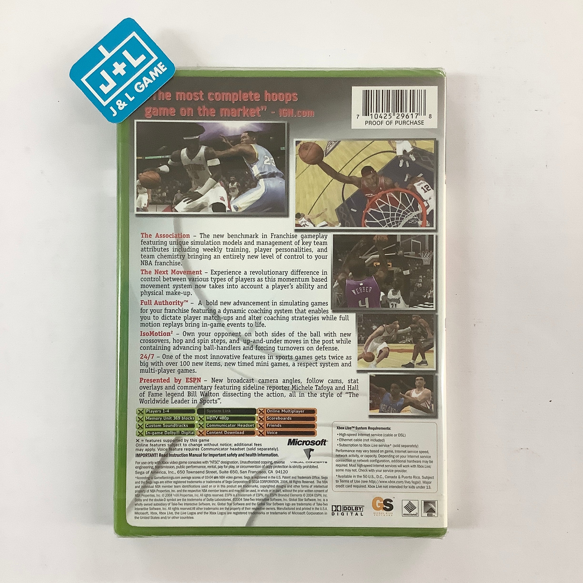 ESPN NBA 2K5 - (XB) Xbox Video Games Sega   
