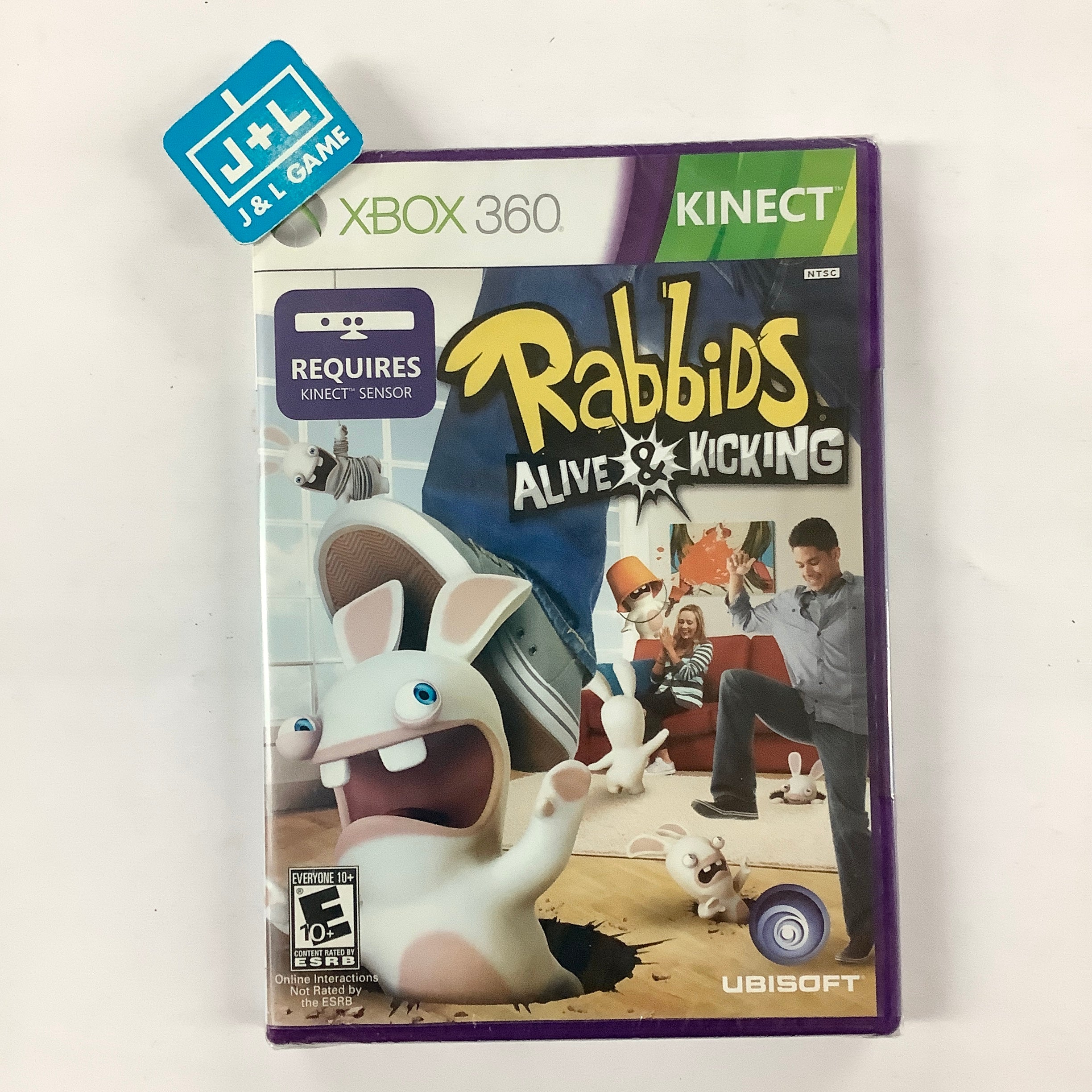 Raving Rabbids: Alive & Kicking (Kinect Required) - Xbox 360 Video Games Ubisoft   