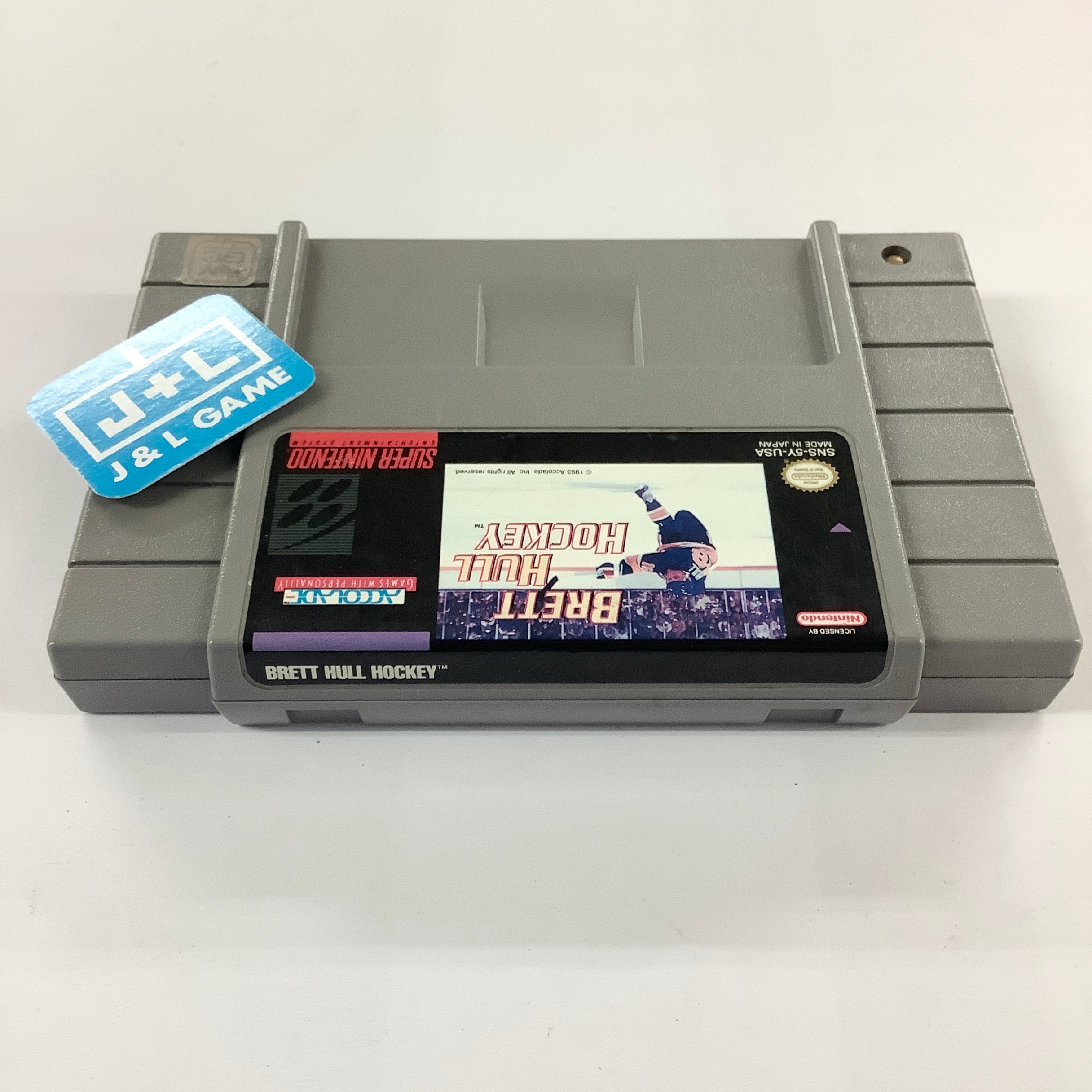 Brett Hull Hockey - (SNES) Super Nintendo [Pre-Owned] Video Games Accolade   