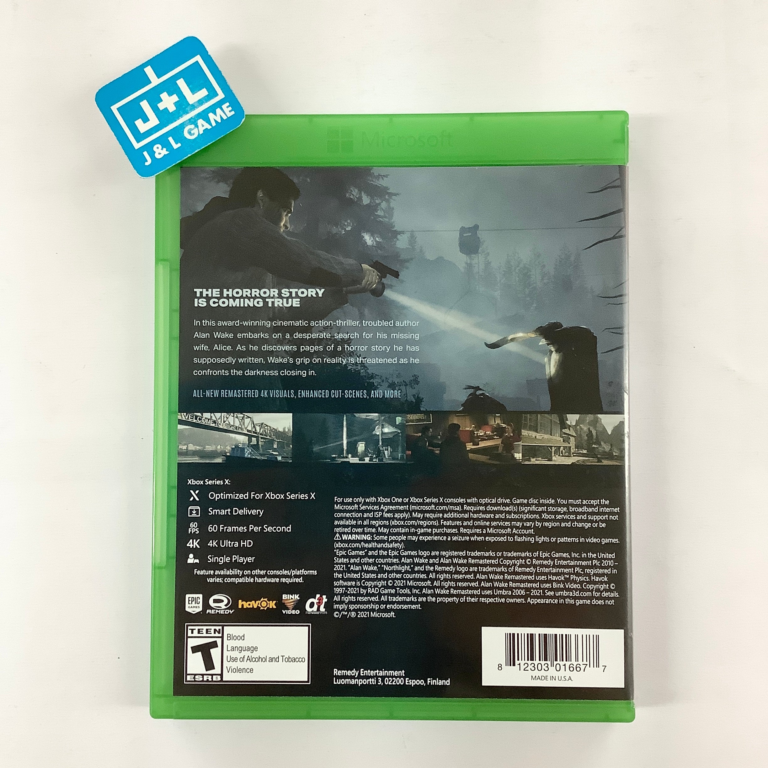 Alan Wake Remastered - (XSX) Xbox Series X [Pre-Owned] Video Games Epic Games Publishing   