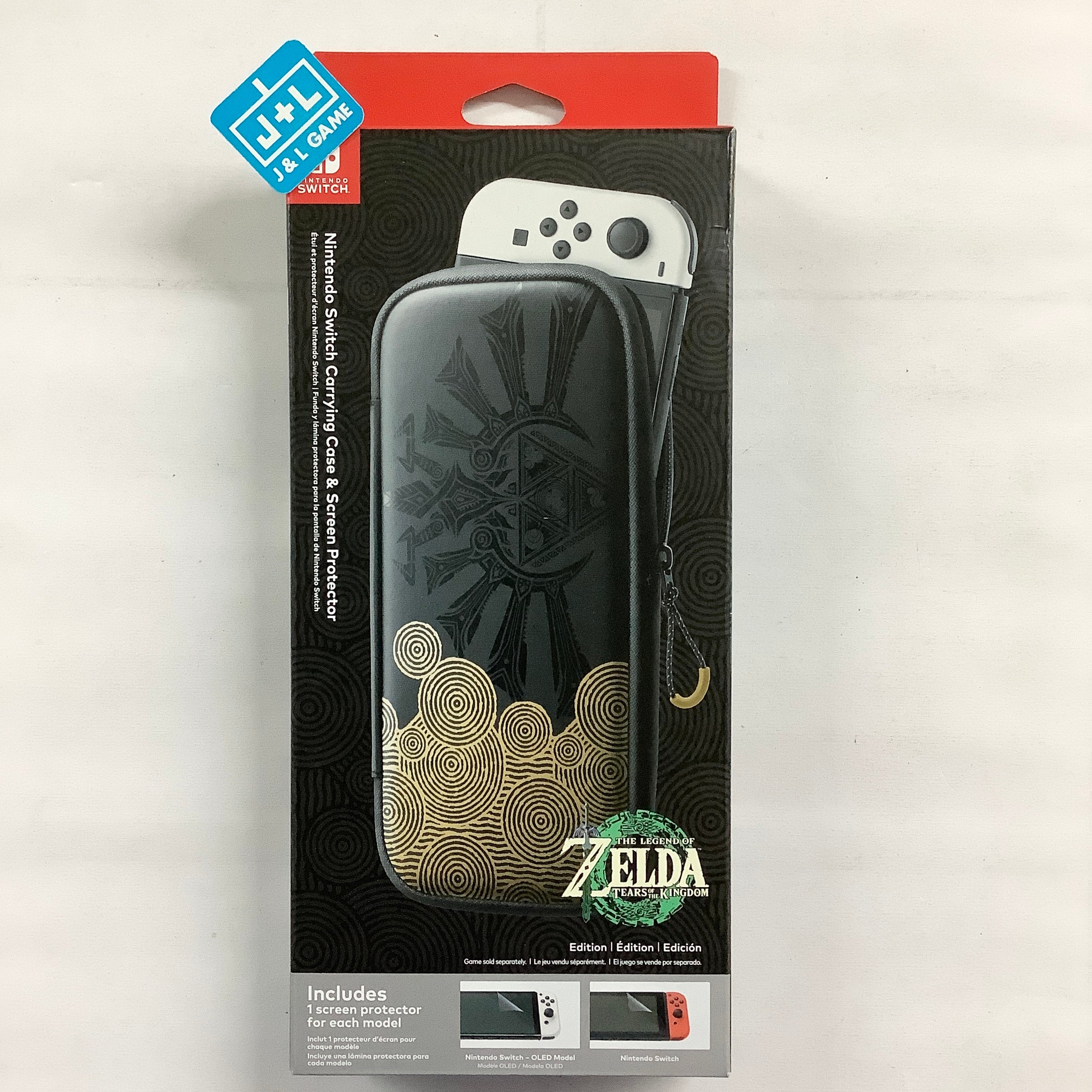 Nintendo Switch Carrying Case & Screen Protector (The Legend of Zelda: Tears of the Kingdom Edition) - (NSW) Nintendo Switch Accessories Nintendo