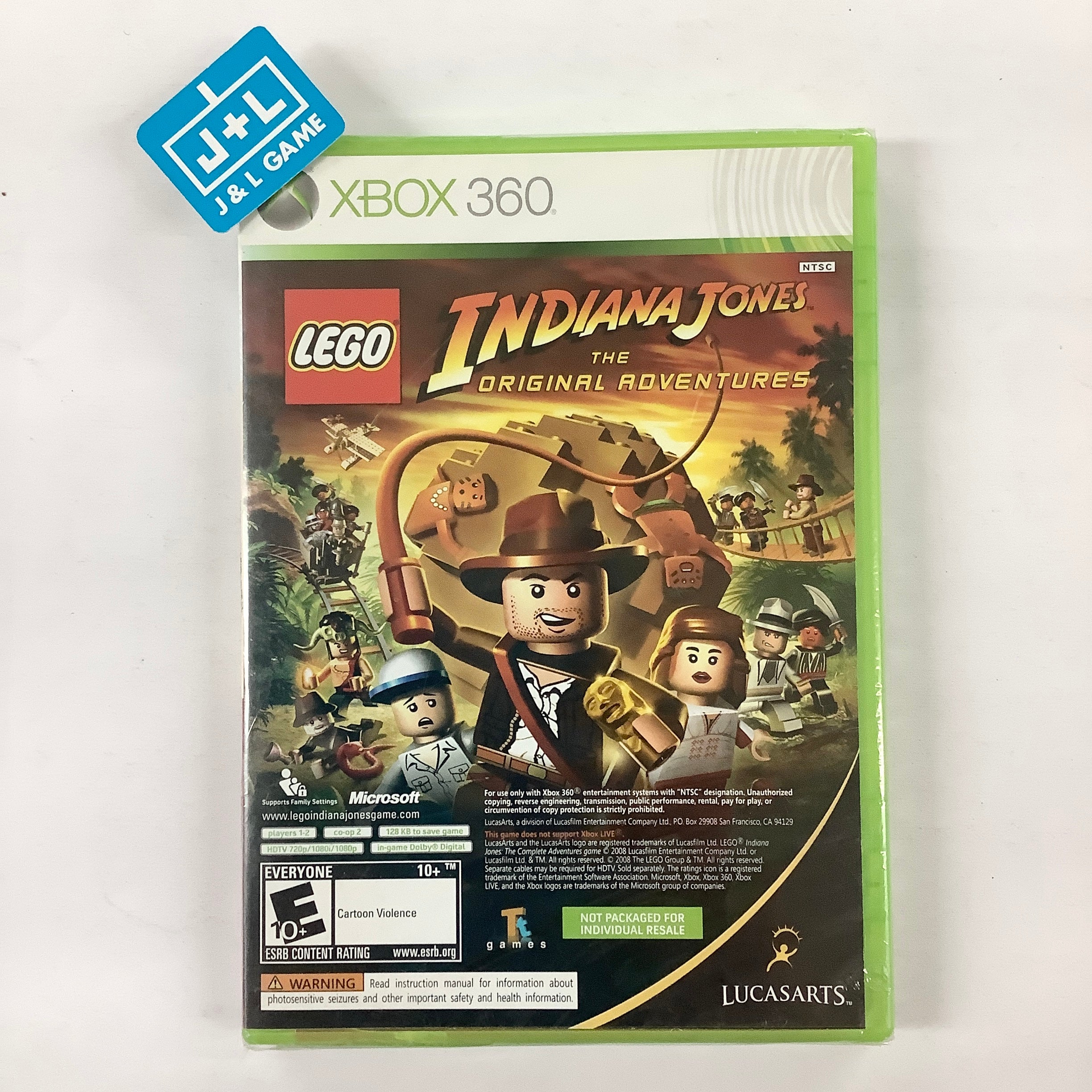 LEGO Indiana Jones: The Original Adventures / DreamWorks Kung Fu Panda - Xbox 360 Video Games Microsoft Game Studios   