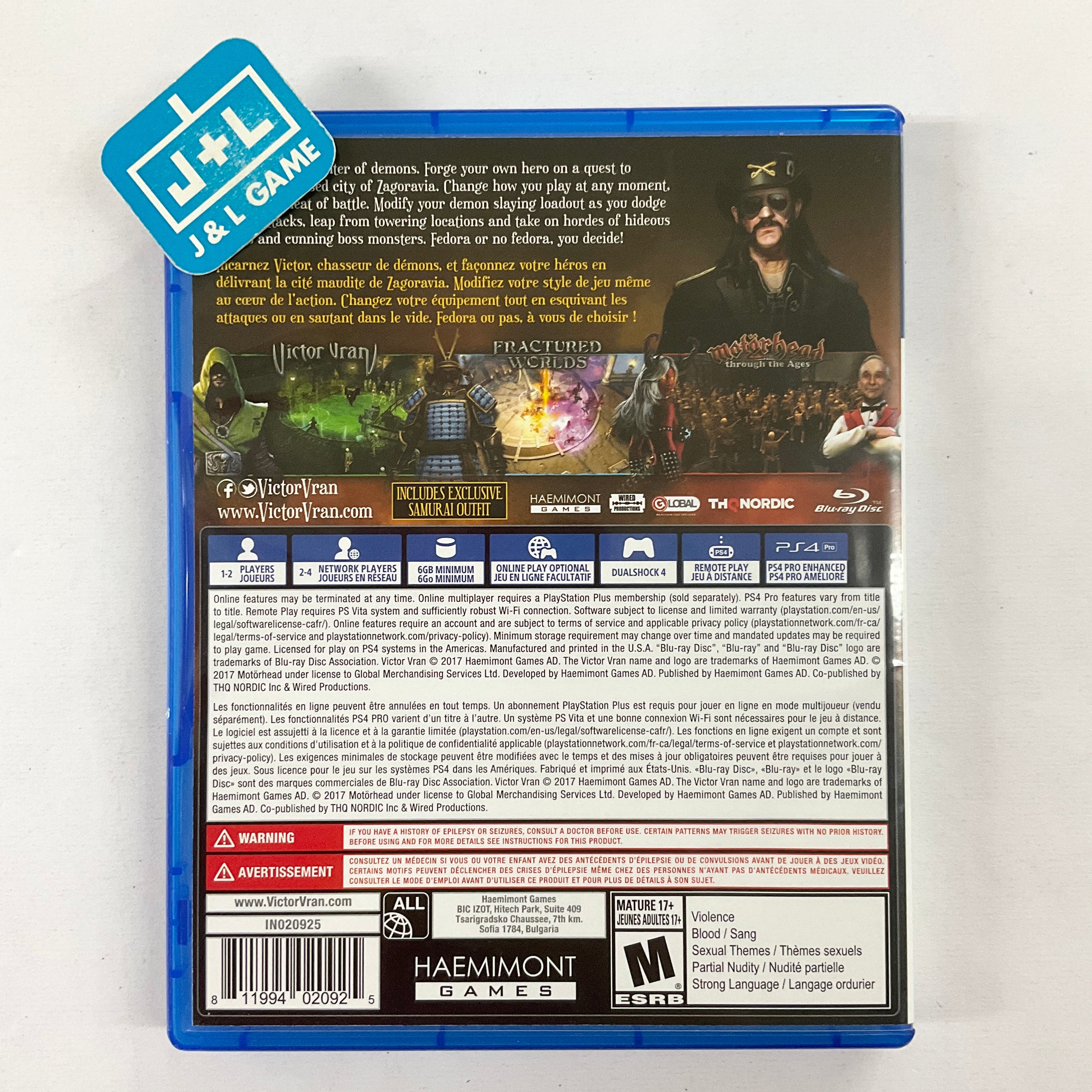Victor Vran: Overkill Edition - (PS4) PlayStation 4 [Pre-Owned] Video Games Wired Productions   