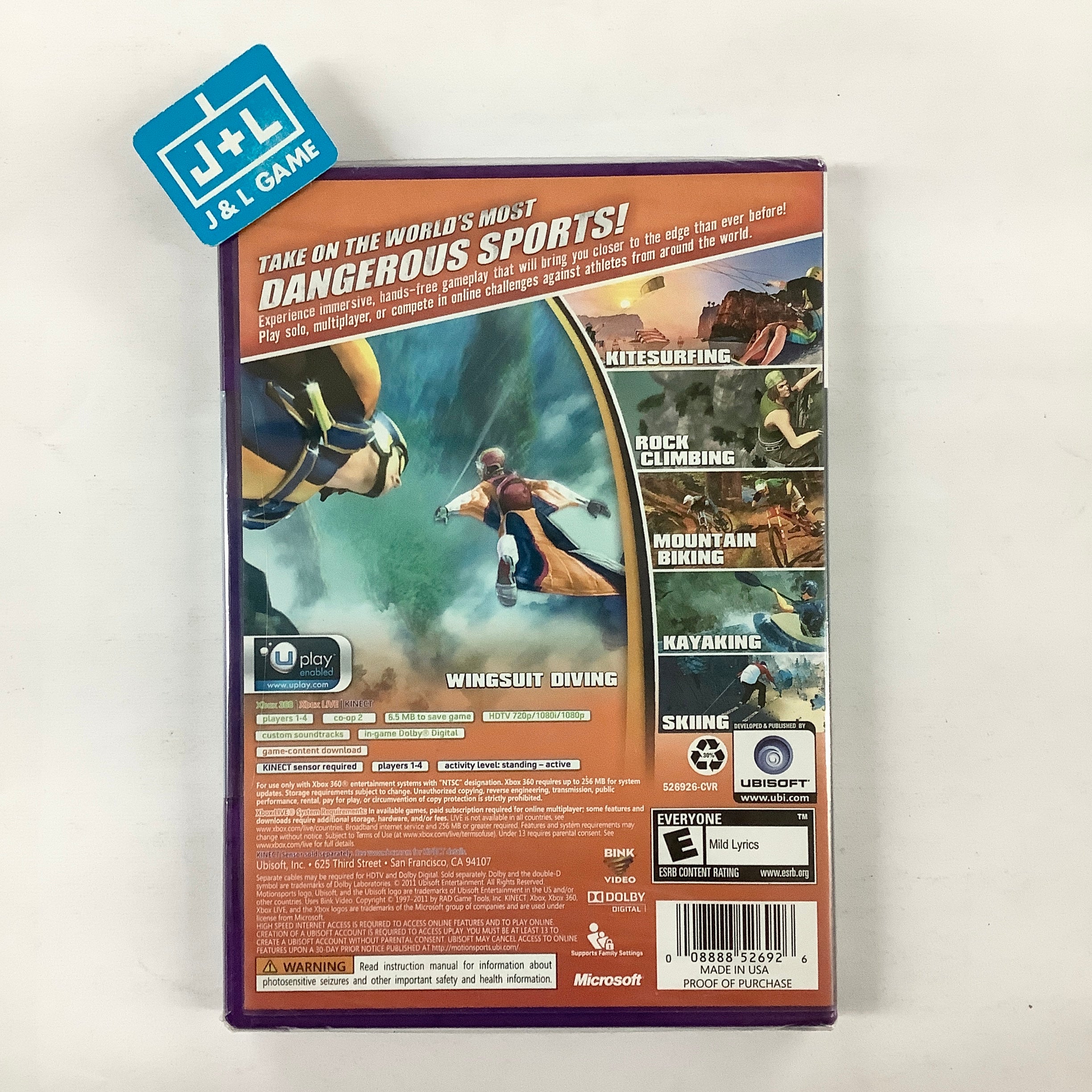 MotionSports Adrenaline (Kinect Required) - Xbox 360 Video Games Ubisoft   