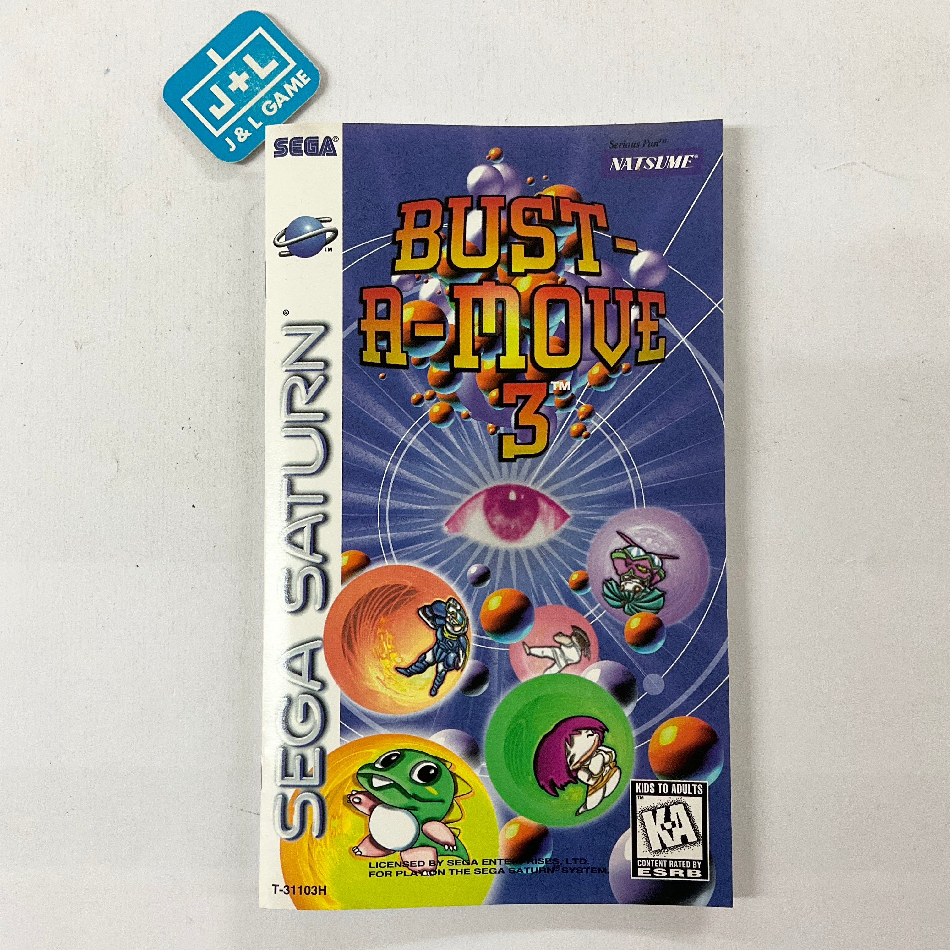 Bust-A-Move 3 - (SS) SEGA Saturn [Pre-Owned] Video Games Natsume   