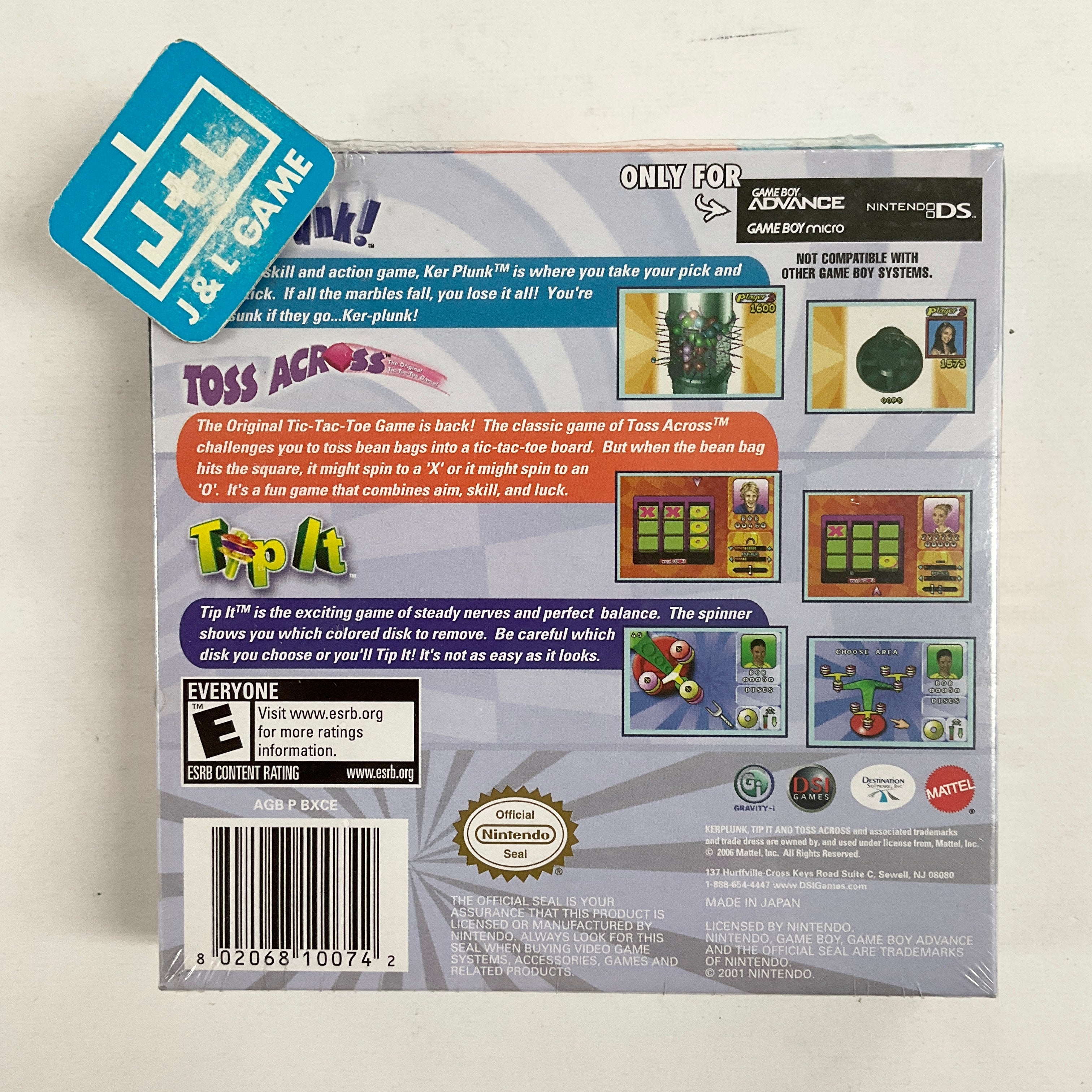 Kerplunk! / Toss Across / Tip It - (GBA) Game Boy Advance Video Games DSI Games   