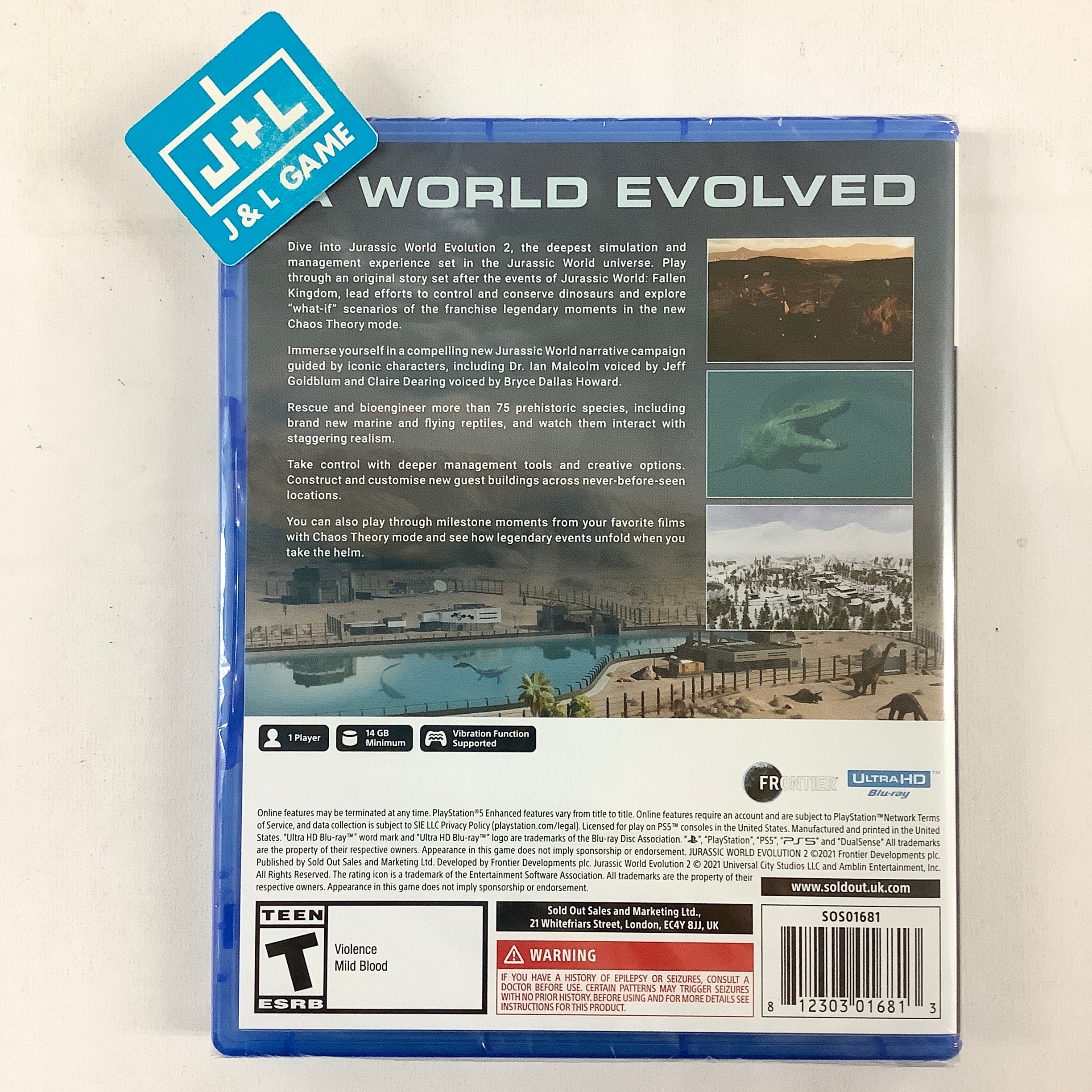 Jurassic World Evolution 2 - (PS5) PlayStation 5 Video Games Sold Out   
