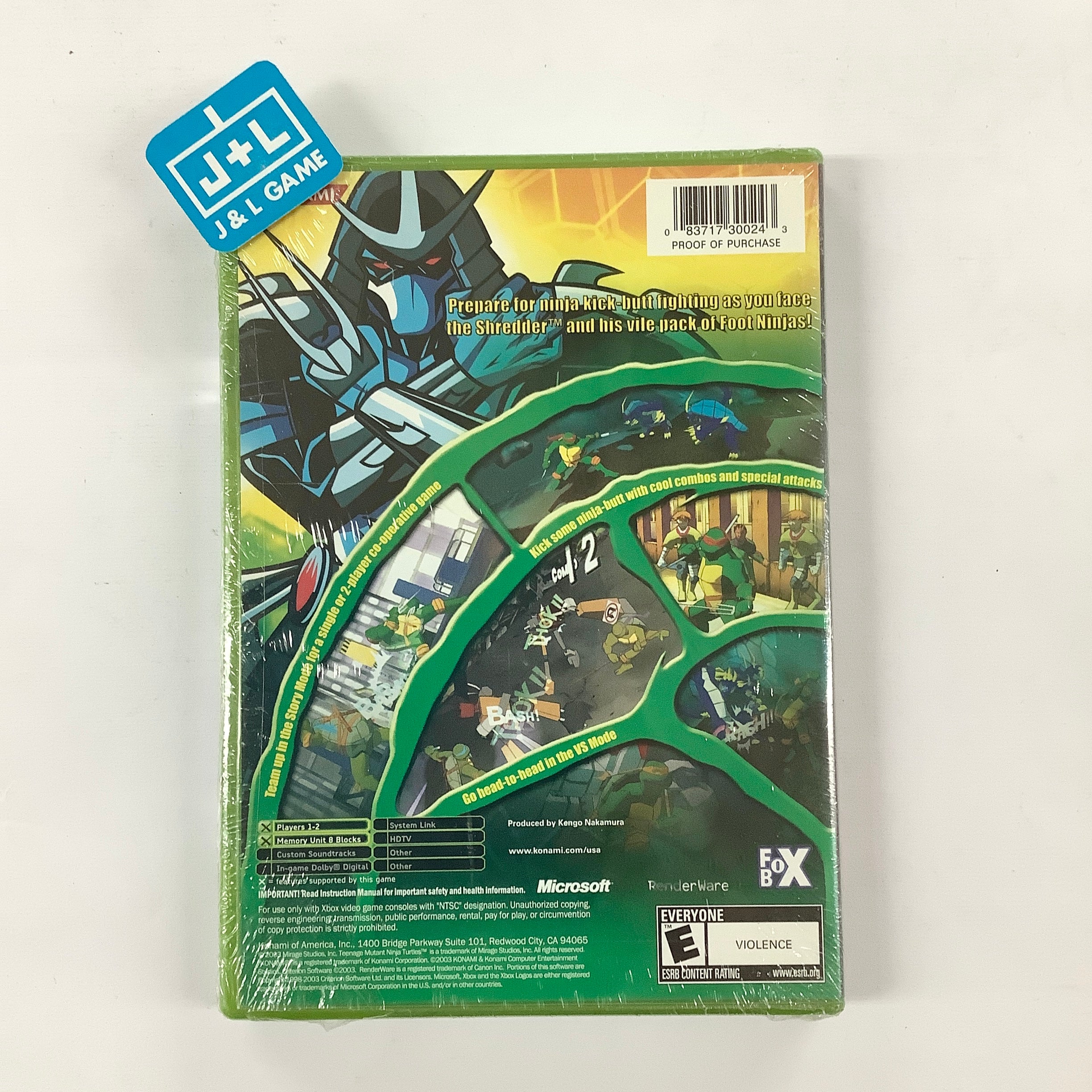 Teenage Mutant Ninja Turtles - (XB) Xbox Video Games Konami   