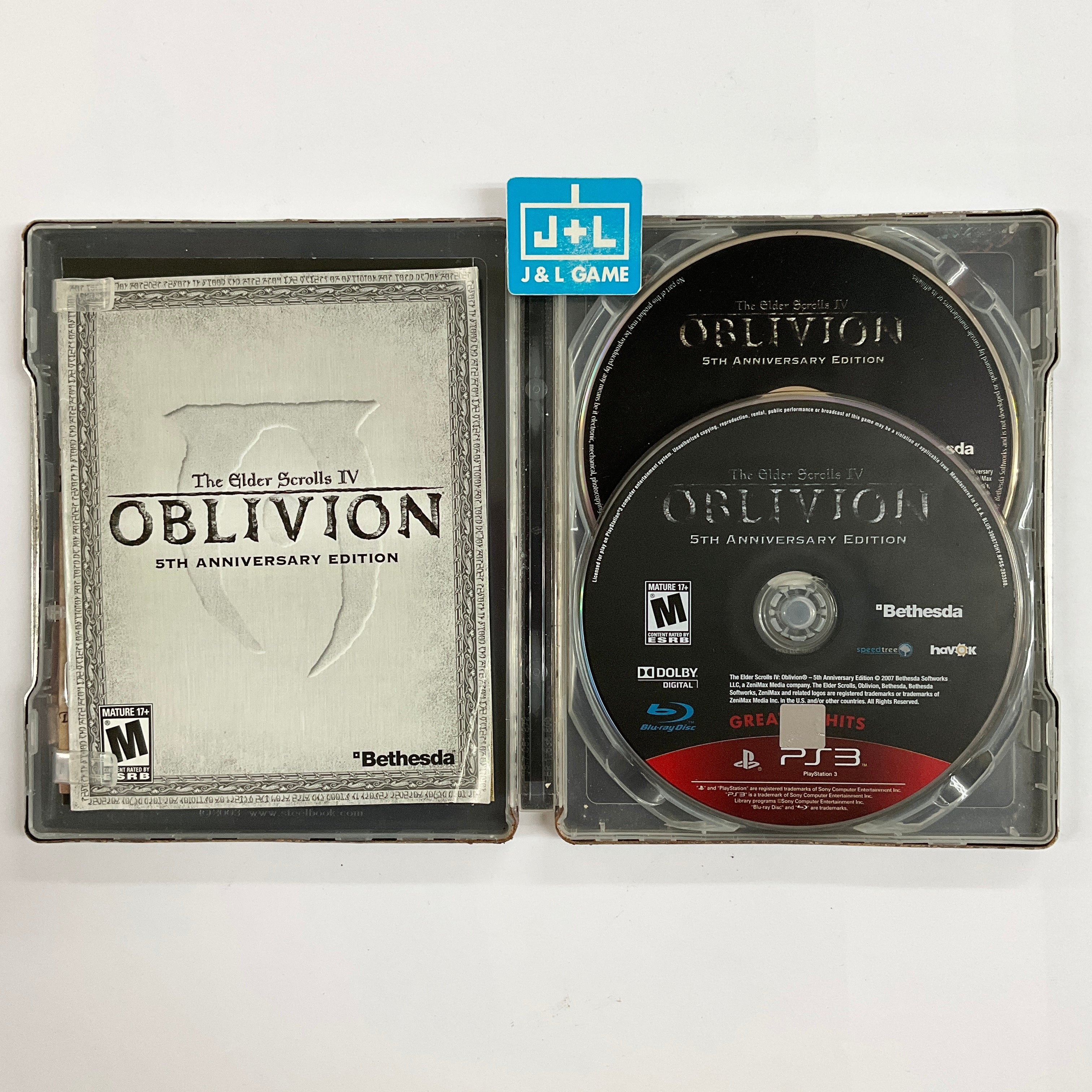 The Elder Scrolls IV: Oblivion (5th Anniversary Edition) - (PS3) PlayStation 3 [Pre-Owned] Video Games Bethesda Softworks   