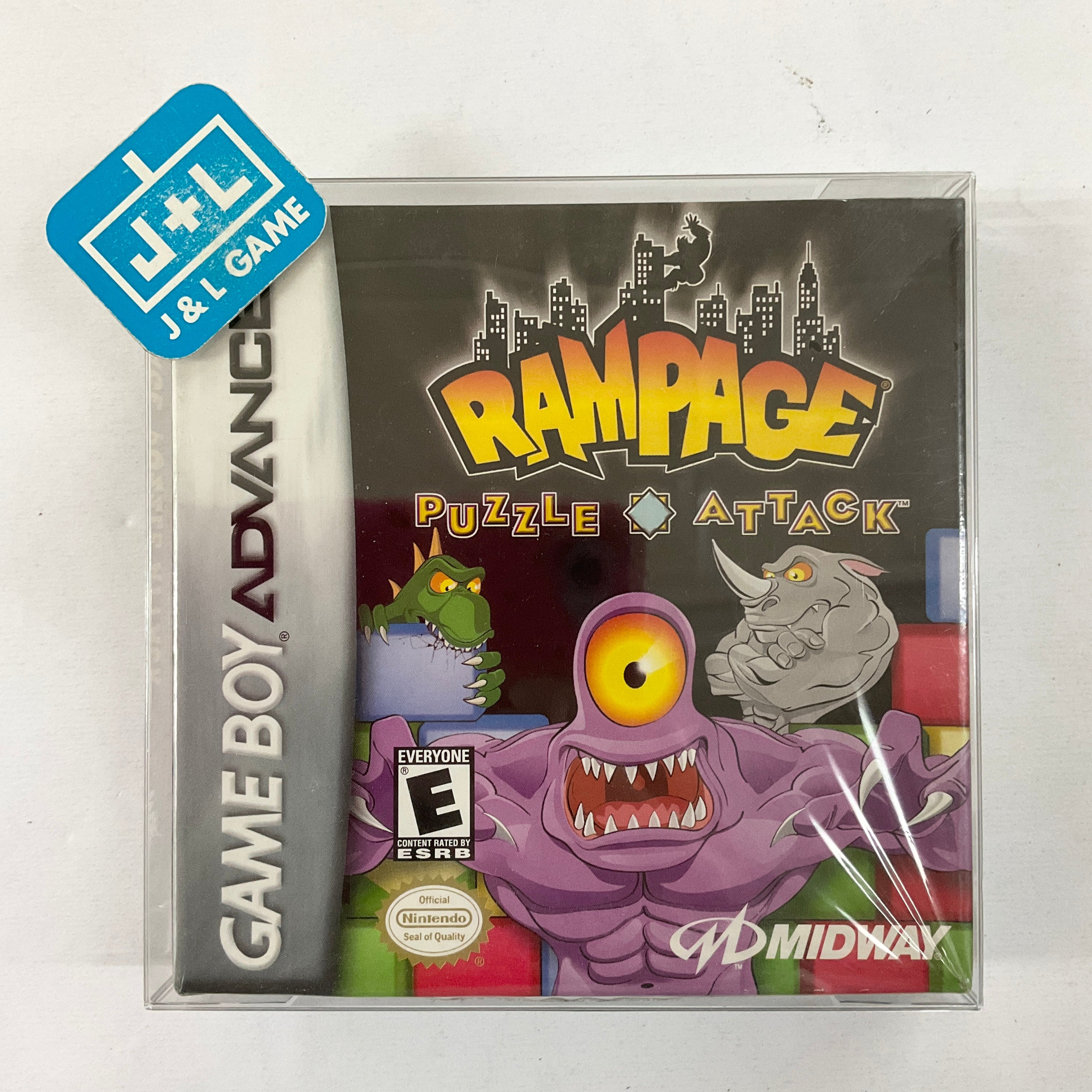 Rampage: Puzzle Attack - (GBA) Game Boy Advance Video Games Midway   