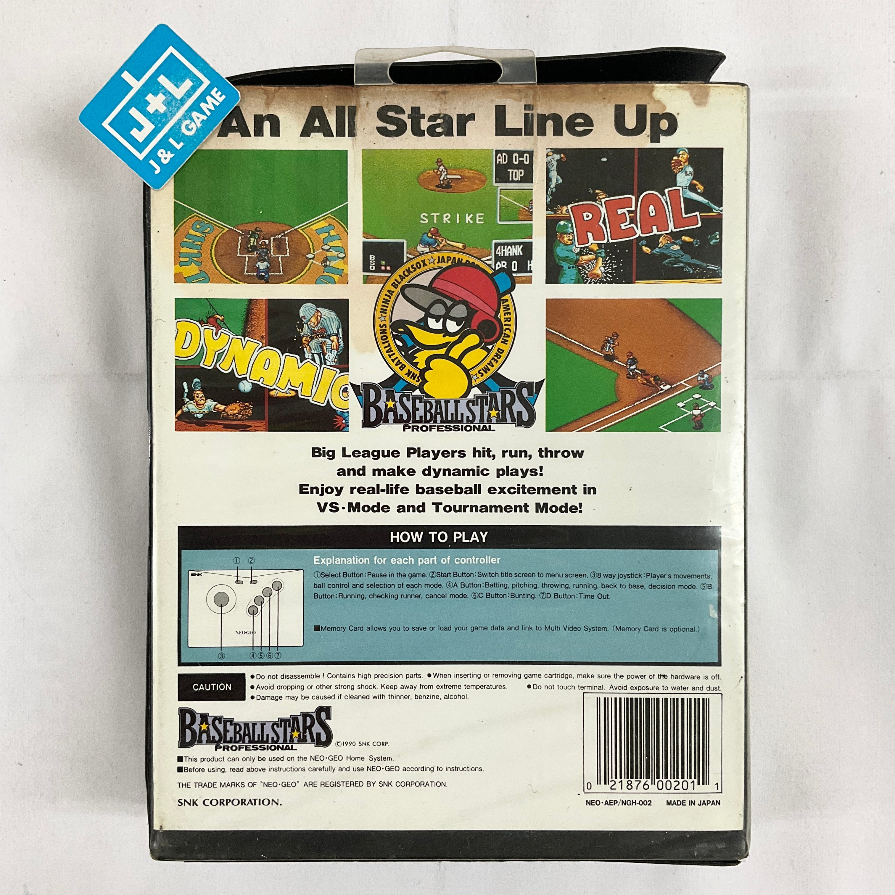 Baseball Stars Professional - (NG) Neo Geo AES (Japanese Import) Video Games SNK   