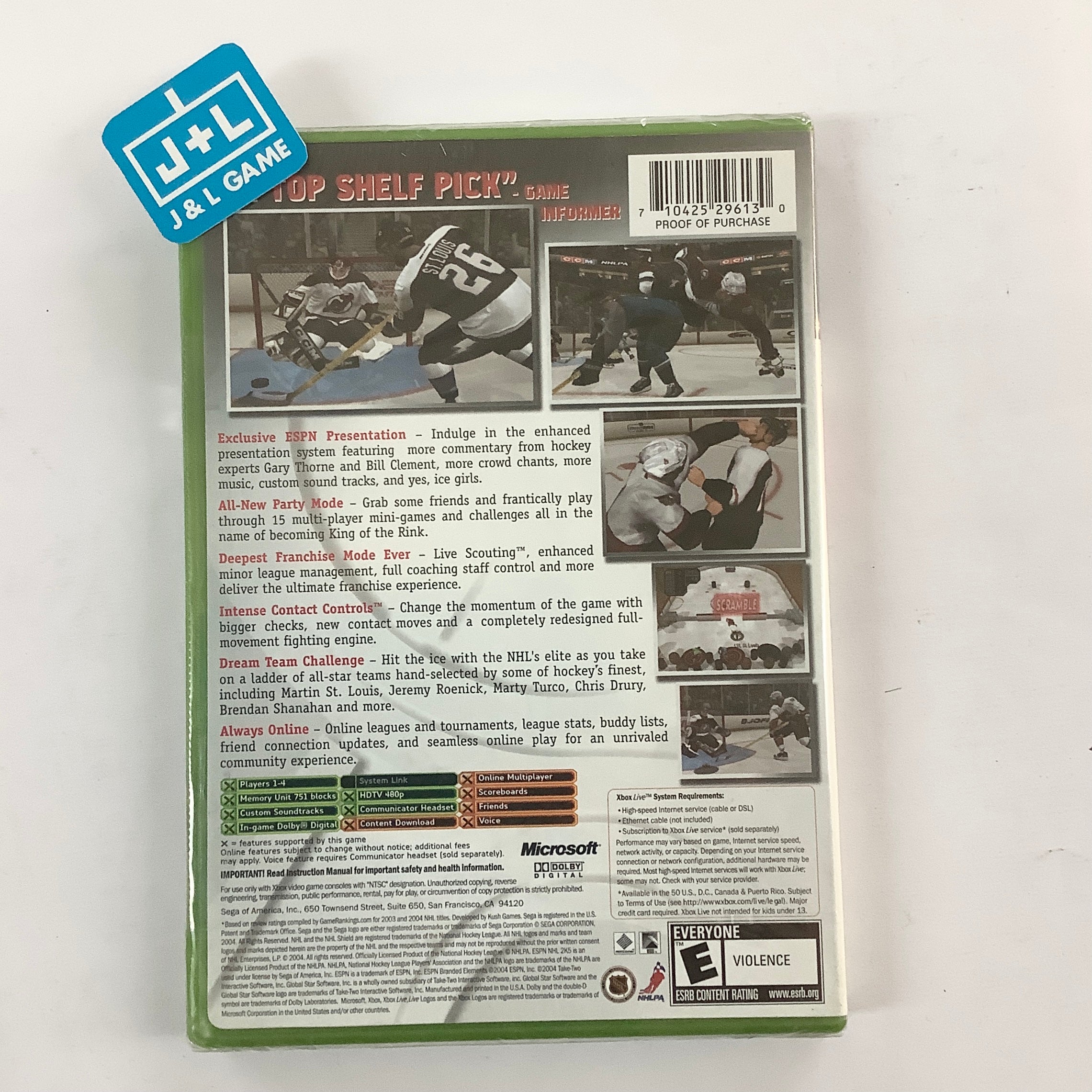 ESPN NHL 2K5 - (XB) Xbox Video Games Sega   