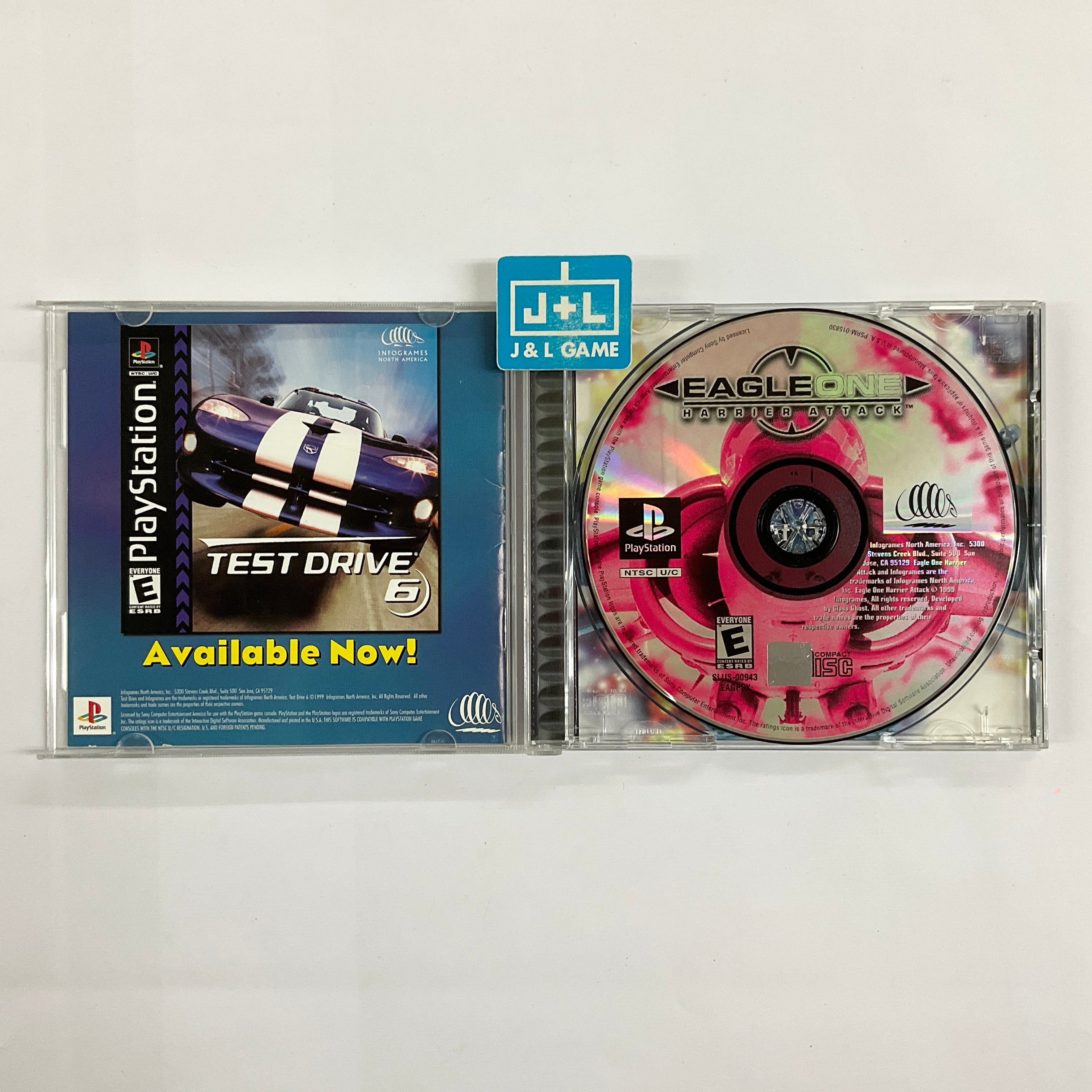 Eagle One Harrier Attack - (PS1) Playstation 1 [Pre-Owned] Video Games Infogames   