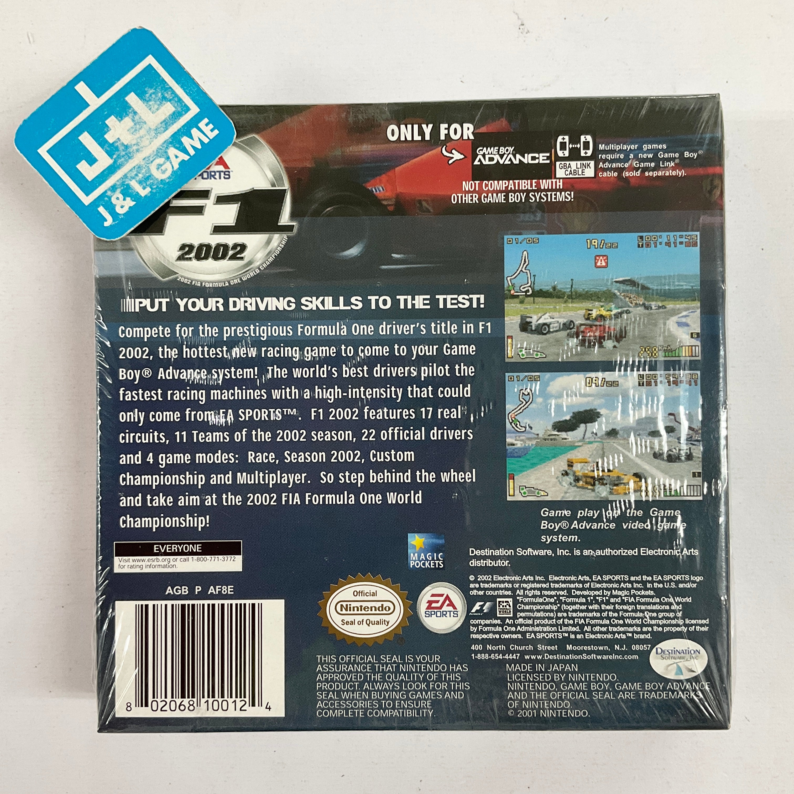 F1 2002 - (GBA) Game Boy Advance Video Games EA Sports   
