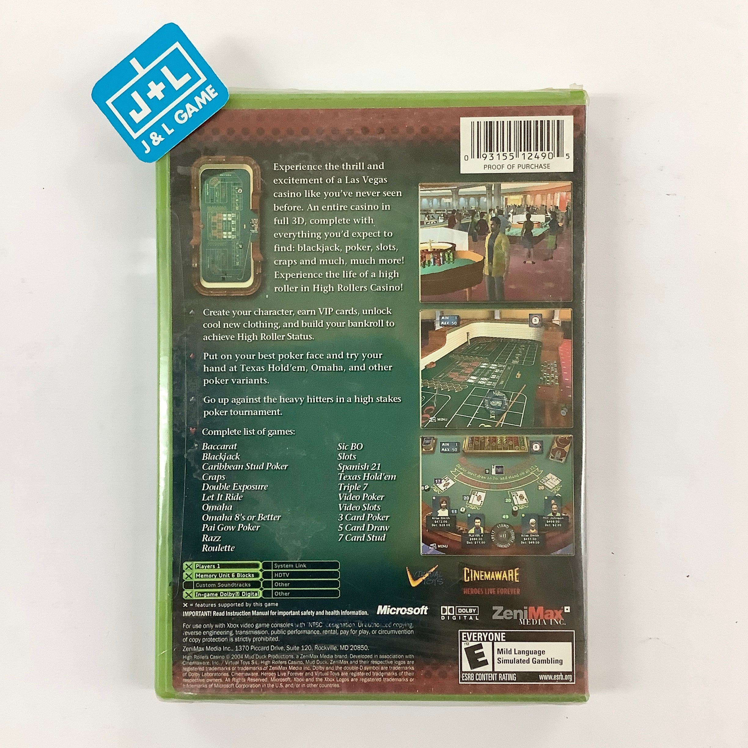 High Rollers Casino - (XB) Xbox Video Games Bethesda Softworks   