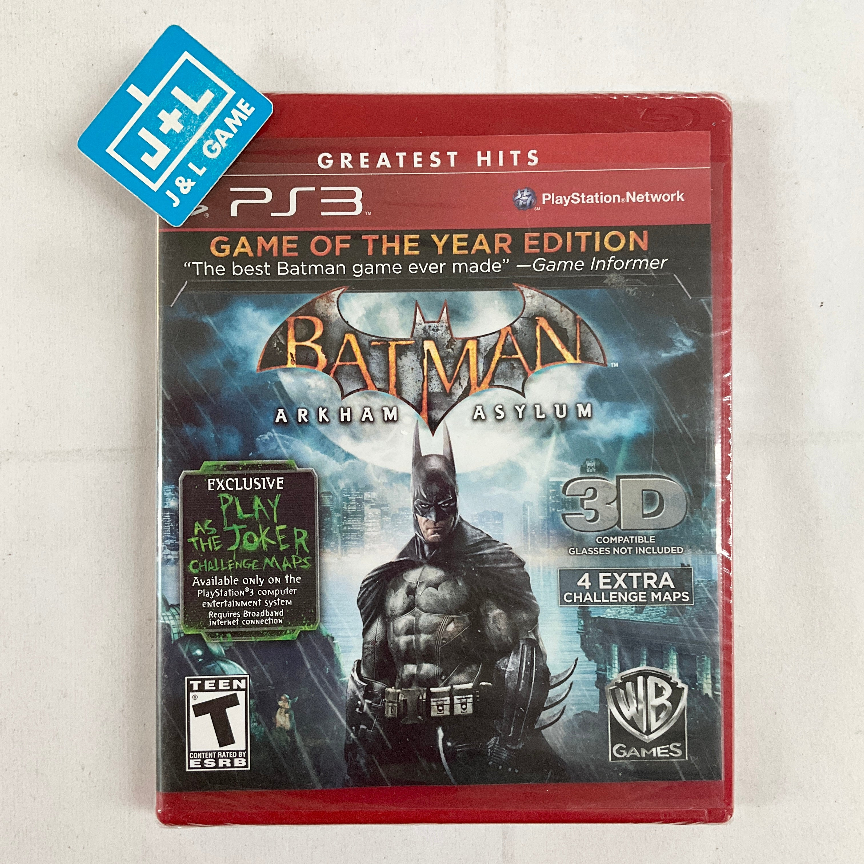 Batman: Arkham Asylum (Game of the Year Edition) (Greatest Hits) - (PS3) PlayStation 3 Video Games Square Enix