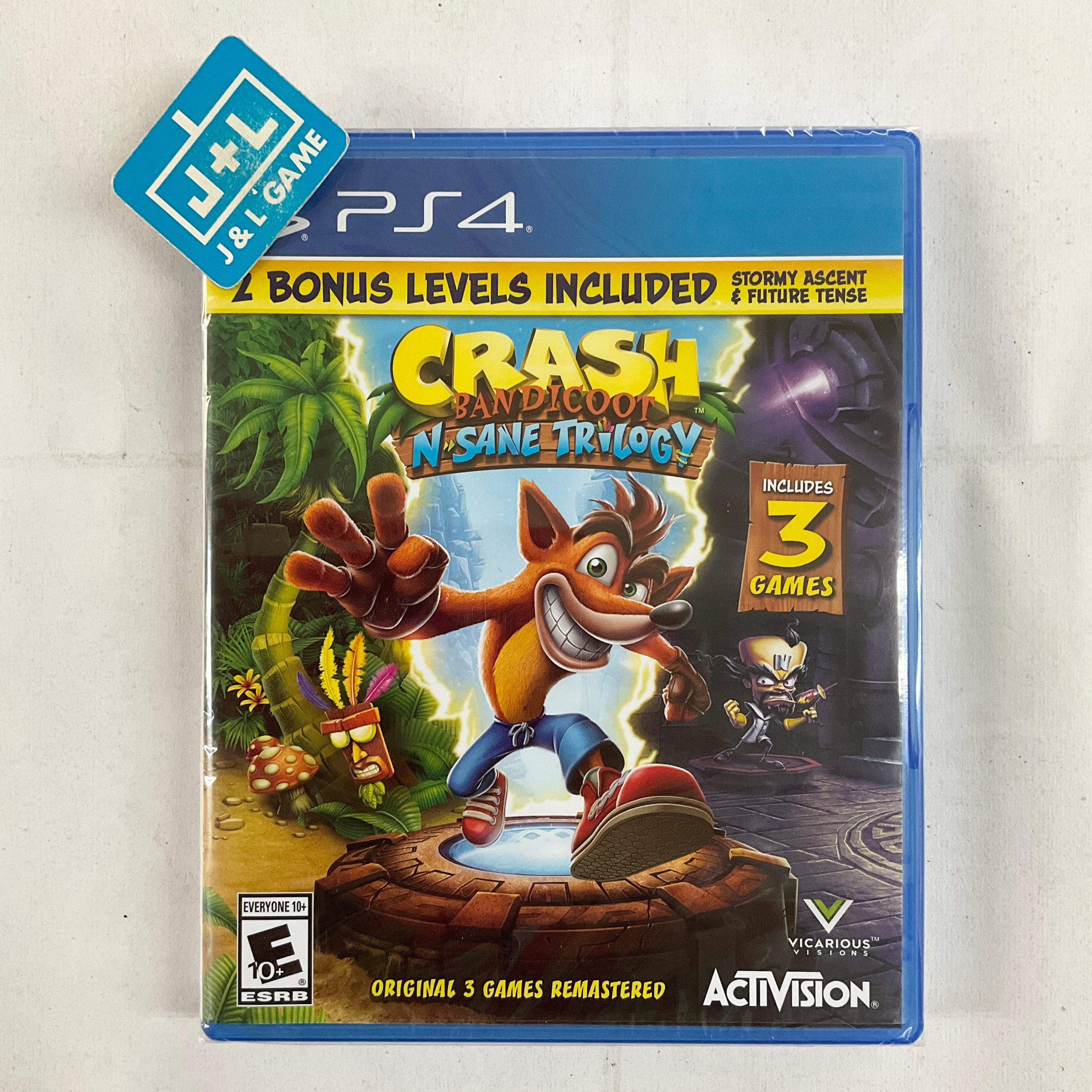 Crash Bandicoot Sane Trilogy (PS4) PlayStation J&L Game