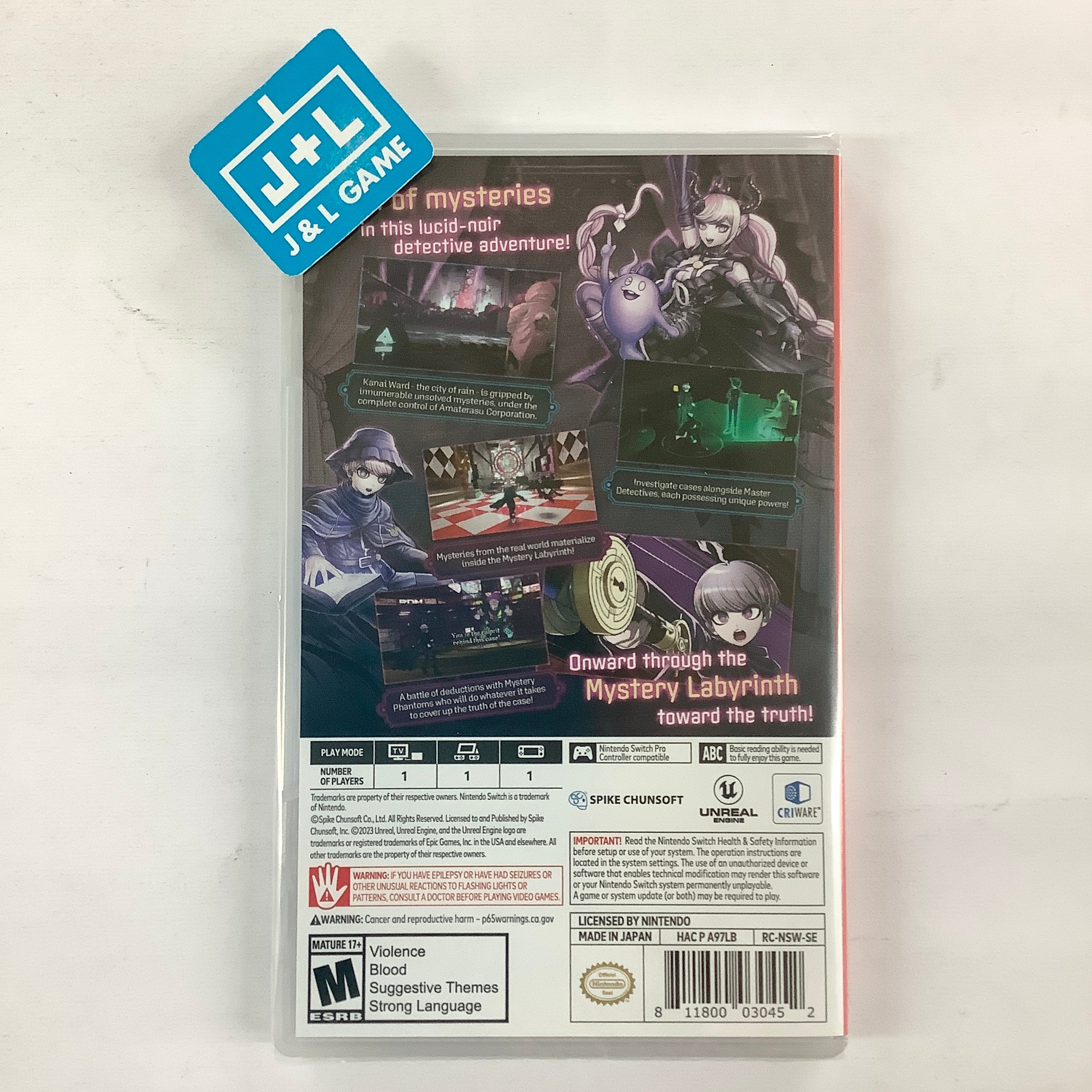 Master Detective Archives: RAIN CODE - (NSW) Nintendo Switch Video Games Spike Chunsoft   