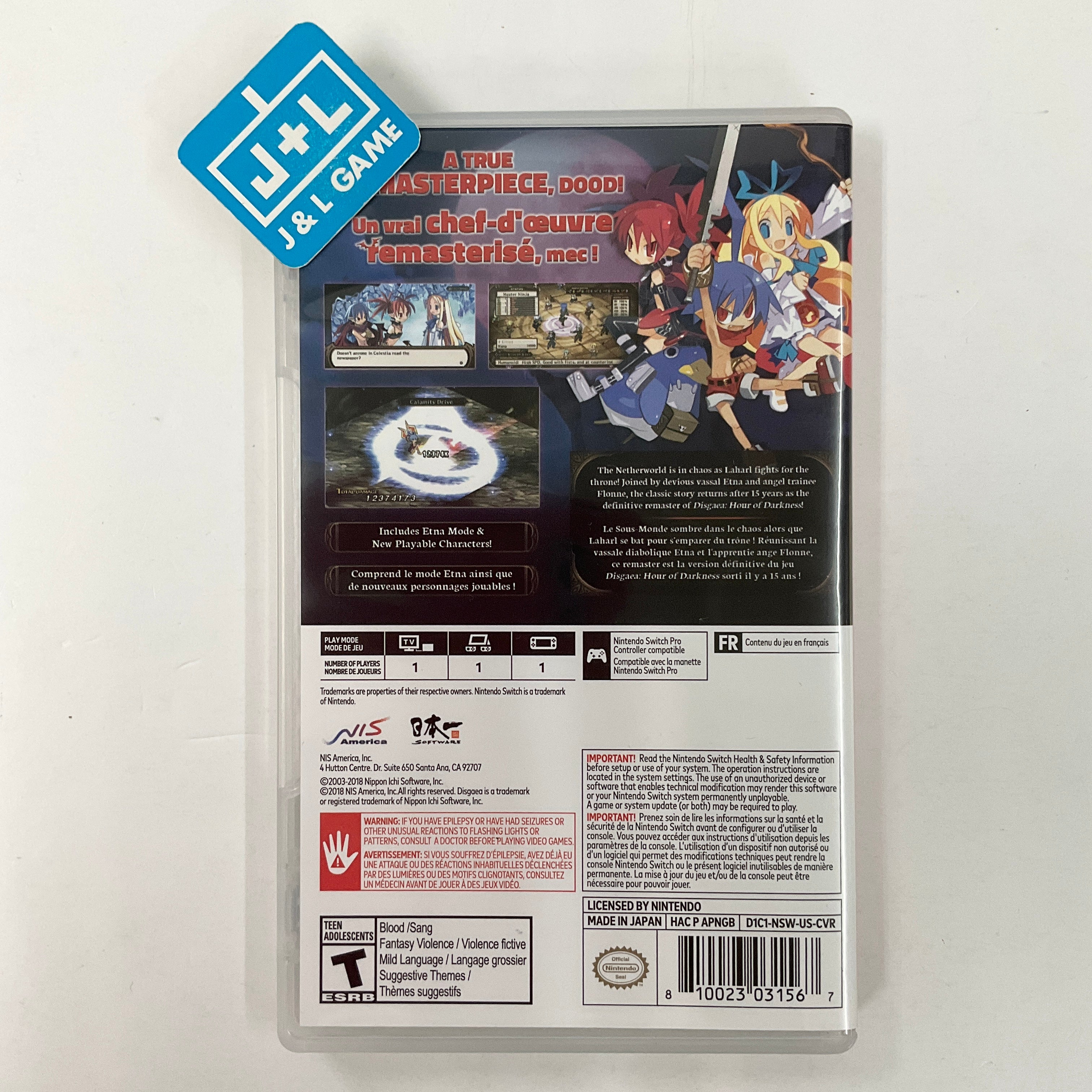 Disgaea 1 Complete Collector's Edition - (NSW) Nintendo Switch [Pre-Owned] Video Games NIS America   