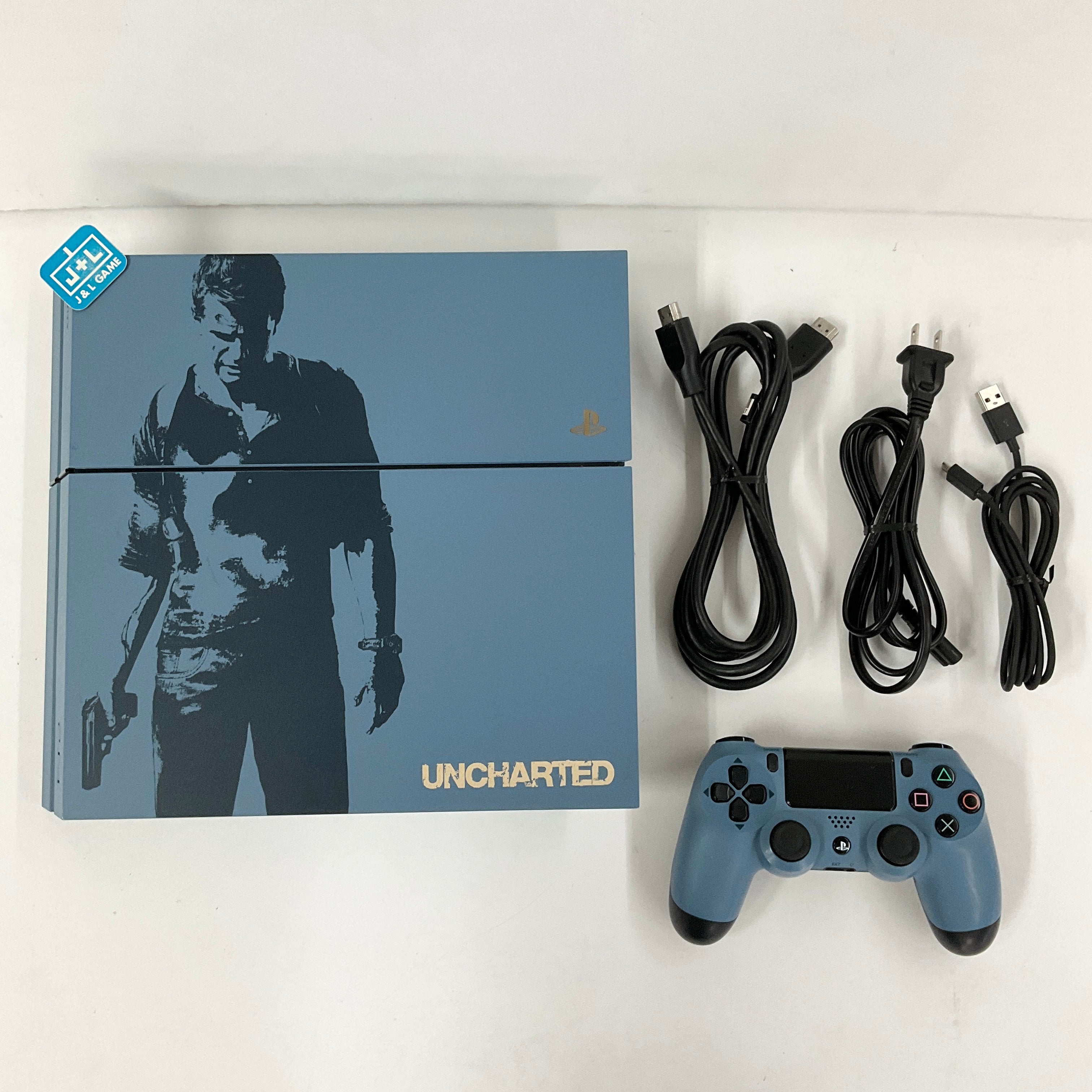 Sony PlayStation 4 - Limited Edition Uncharted 4 - console de jeux - 1 To HDD - bleu gris - Uncharted 4: A Thief's End - Console PlayStation 4 à la Fnac Sony PlayStation 4 - Limited Edition Uncharted 4 - console de jeux - 1 To HDD - bleu gris - Uncharted 4: A Thief's End - Console PlayStation 4 à la Fnac