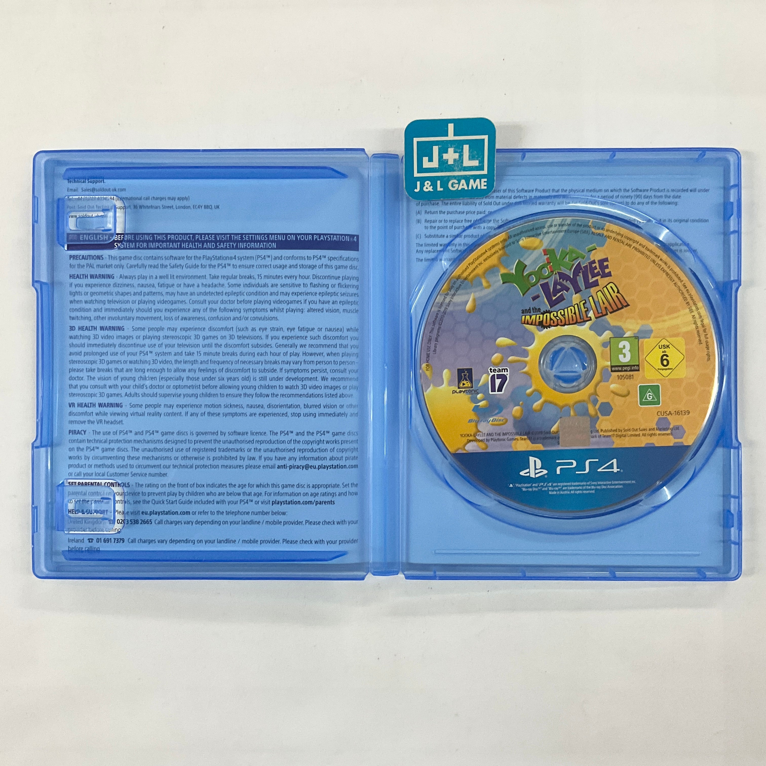 Yooka-Laylee and the Impossible Lair - (PS4) PlayStation 4 [Pre-Owned] (European Import) Video Games Team 17   