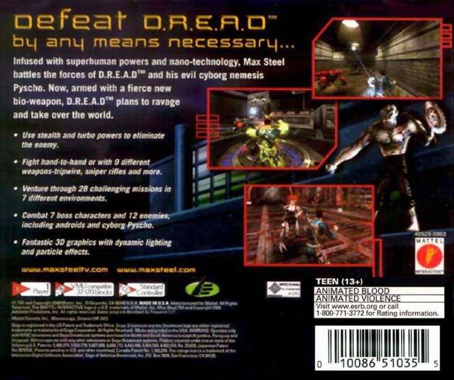 Max Steel - (DC) SEGA Dreamcast [Pre-Owned] Video Games Mattel   