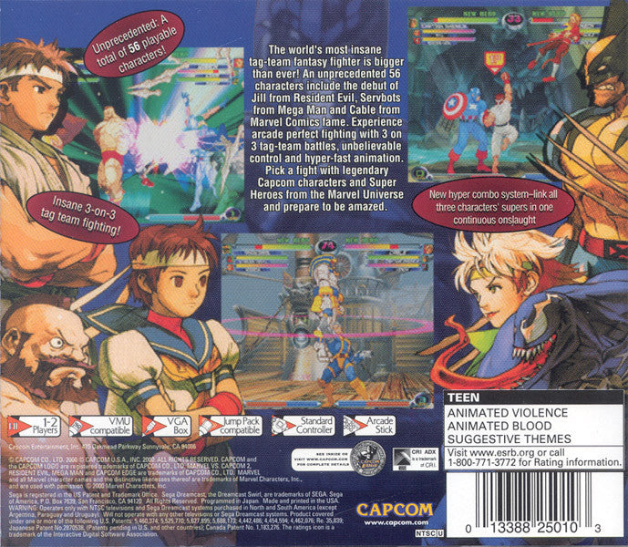 Marvel vs. Capcom 2 - (DC) SEGA Dreamcast  [Pre-Owned] Video Games Capcom   