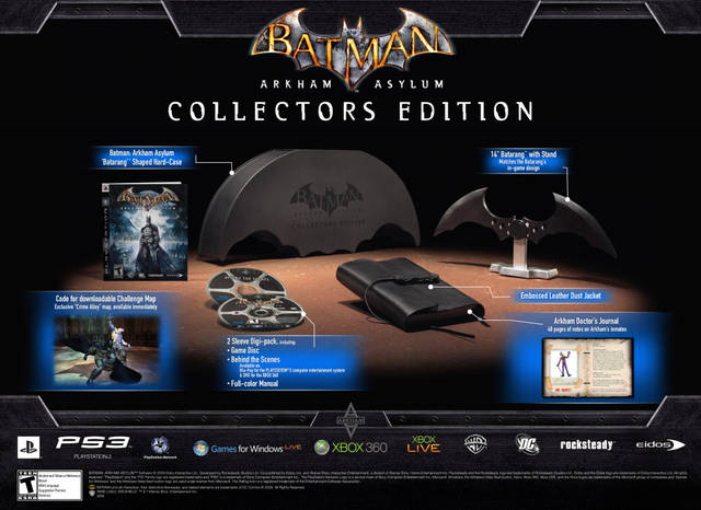 Batman: Arkham Asylum (Collector's Edition) - (PS3) PlayStation 3 Video Games Eidos Interactive   