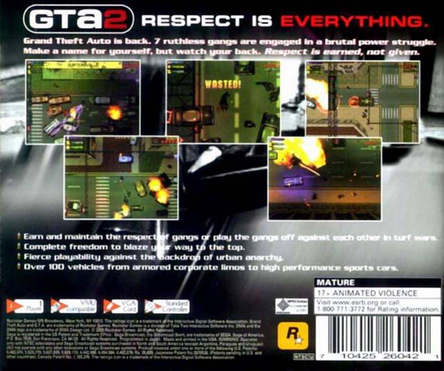 Grand Theft Auto 2 - (DC) SEGA Dreamcast  [Pre-Owned] Video Games Rockstar Games   