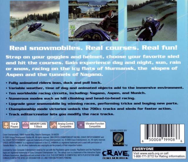 SnoCross Championship Racing - (PS1) PlayStation 1 [Pre-Owned] Video Games Crave   