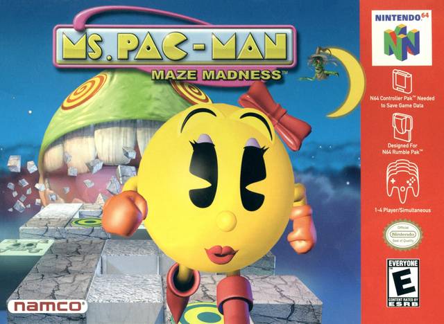 Ms. Pac-Man Maze Madness - (N64) Nintendo 64 [Pre-Owned] Video Games Namco   