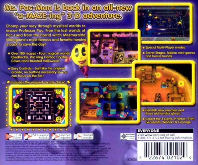 Ms. Pac-Man Maze Madness - (DC) SEGA Dreamcast  [Pre-Owned] Video Games Namco   