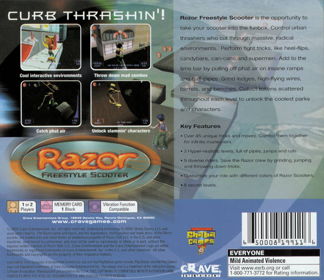 Razor Freestyle Scooter - (PS1) PlayStation 1 [Pre-Owned] Video Games Crave   