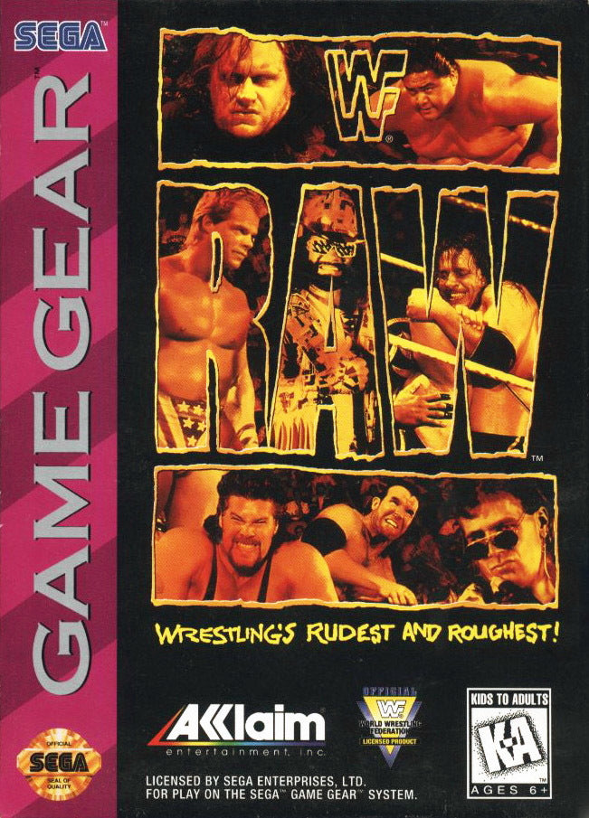 WWF Raw - (SGG) SEGA GameGear [Pre-Owned] Video Games Acclaim   