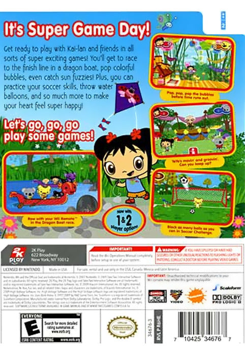 Ni Hao, Kai-Lan: Super Game Day - Nintendo Wii [Pre-Owned] Video Games Take-Two Interactive   