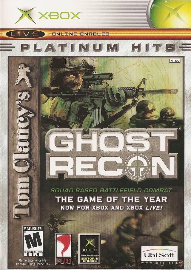 Tom Clancy's Ghost Recon (Platinum Hits) - Xbox Video Games Ubisoft   