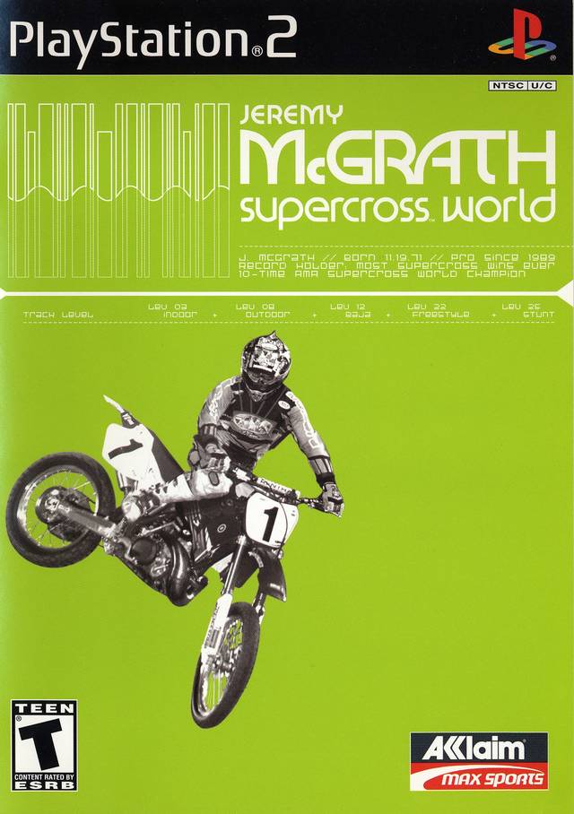 Jeremy McGrath Supercross World - (PS2) PlayStation 2 [Pre-Owned] Video Games Acclaim   